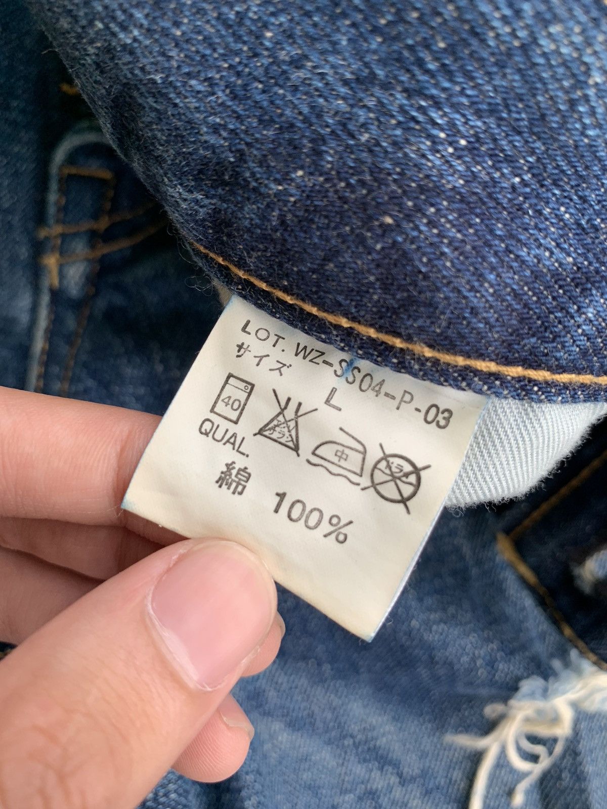 If Six Was Nine × Jean × WHIZ LIMITED Whiz Limited Japan Ripped Selvedge Distressed Denim Size US 35 - 20 Thumbnail