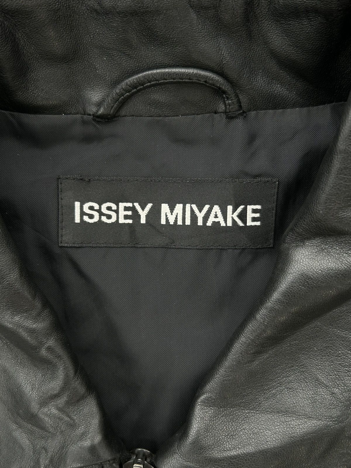 Issey Miyake Vintage Issey Miyake 1-Pocket Chore Style Leather Jacket Size US M / EU 48-50 / 2 - 9 Thumbnail