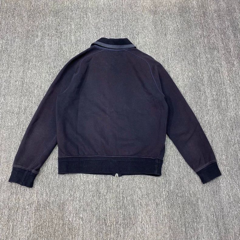 Louis Vuitton LOUIS VUITTON Dark blue split leather zip jacket Size US S / EU 44-46 / 1 - 2 Thumbnail