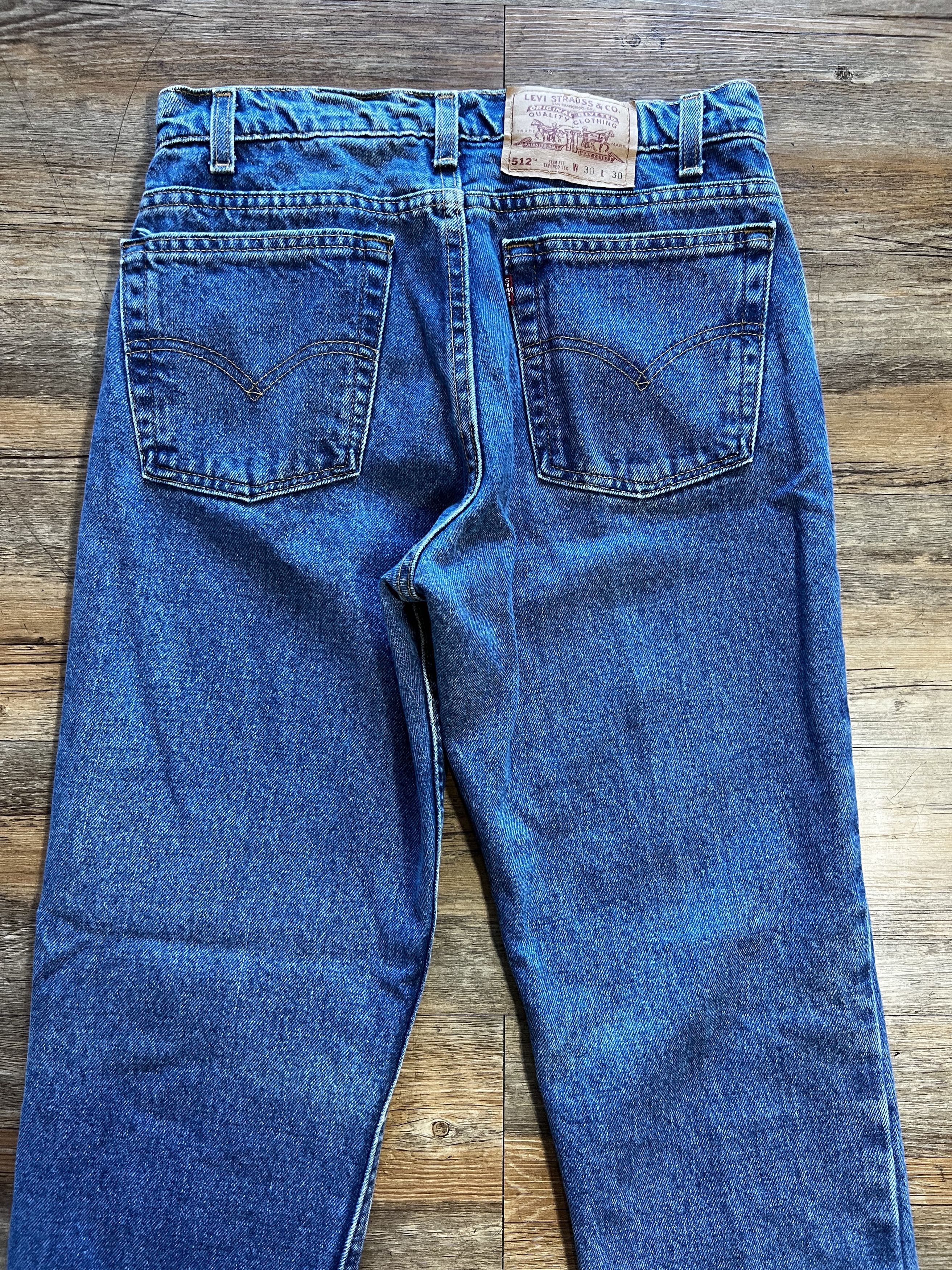 Levi's Vintage Clothing Vintage 1990's 512 Levi's Slim Fit Tapered Leg Denim Jeans Size US 29 - 7 Thumbnail