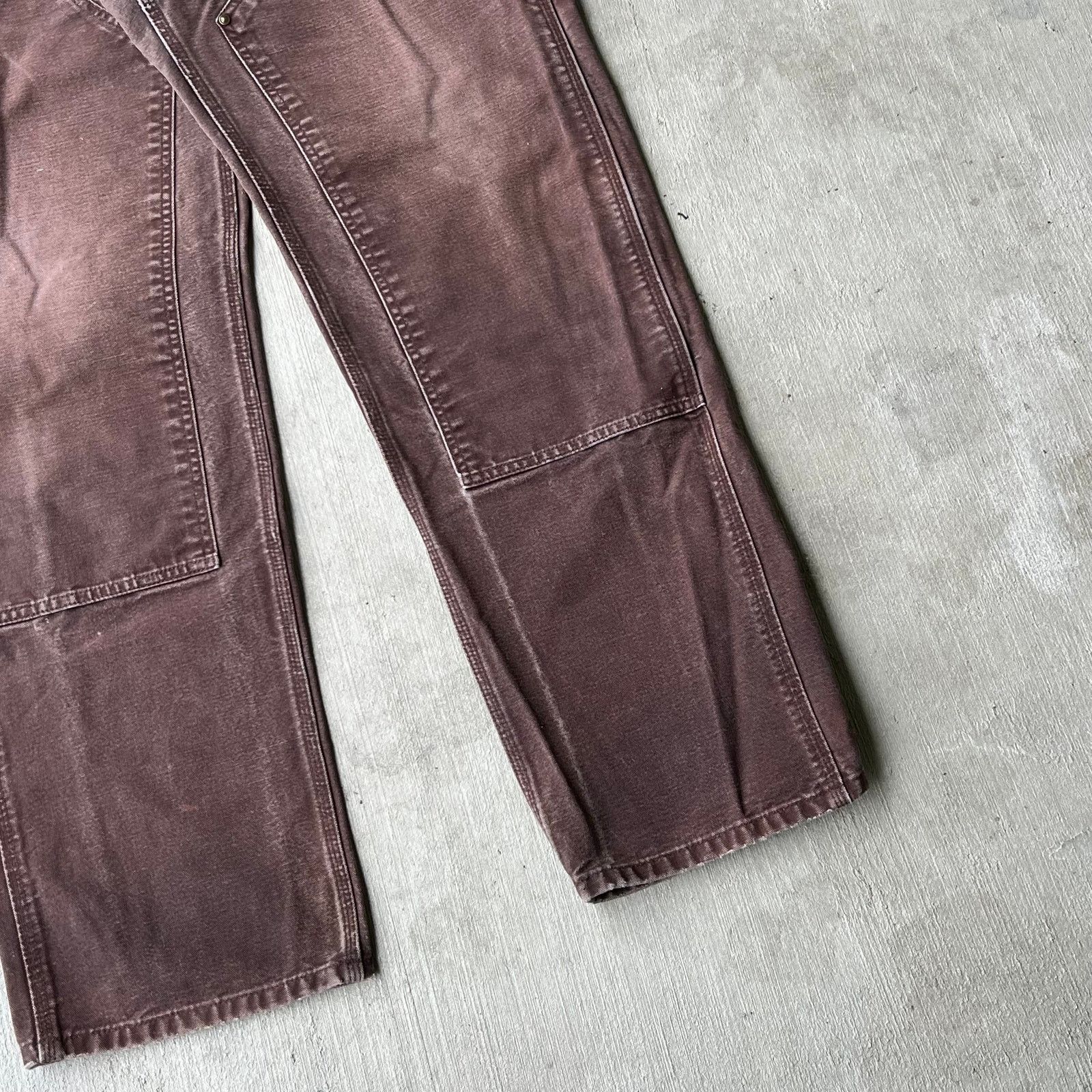 Carhartt × Vintage Carhartt faded brown double knee work wear carpenter pants Size US 32 / EU 48 - 4 Thumbnail