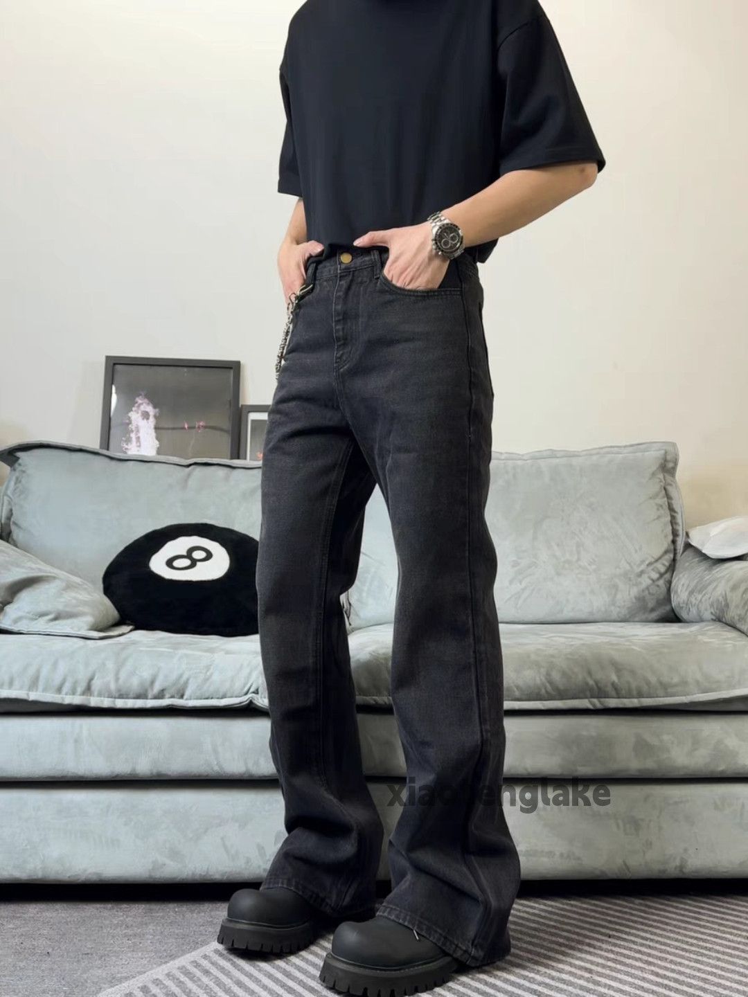 Jean × Vintage Utility punk grunge bootcut flared cleanfit yuppie jeans Size US 34 / EU 50 - 1 Thumbnail