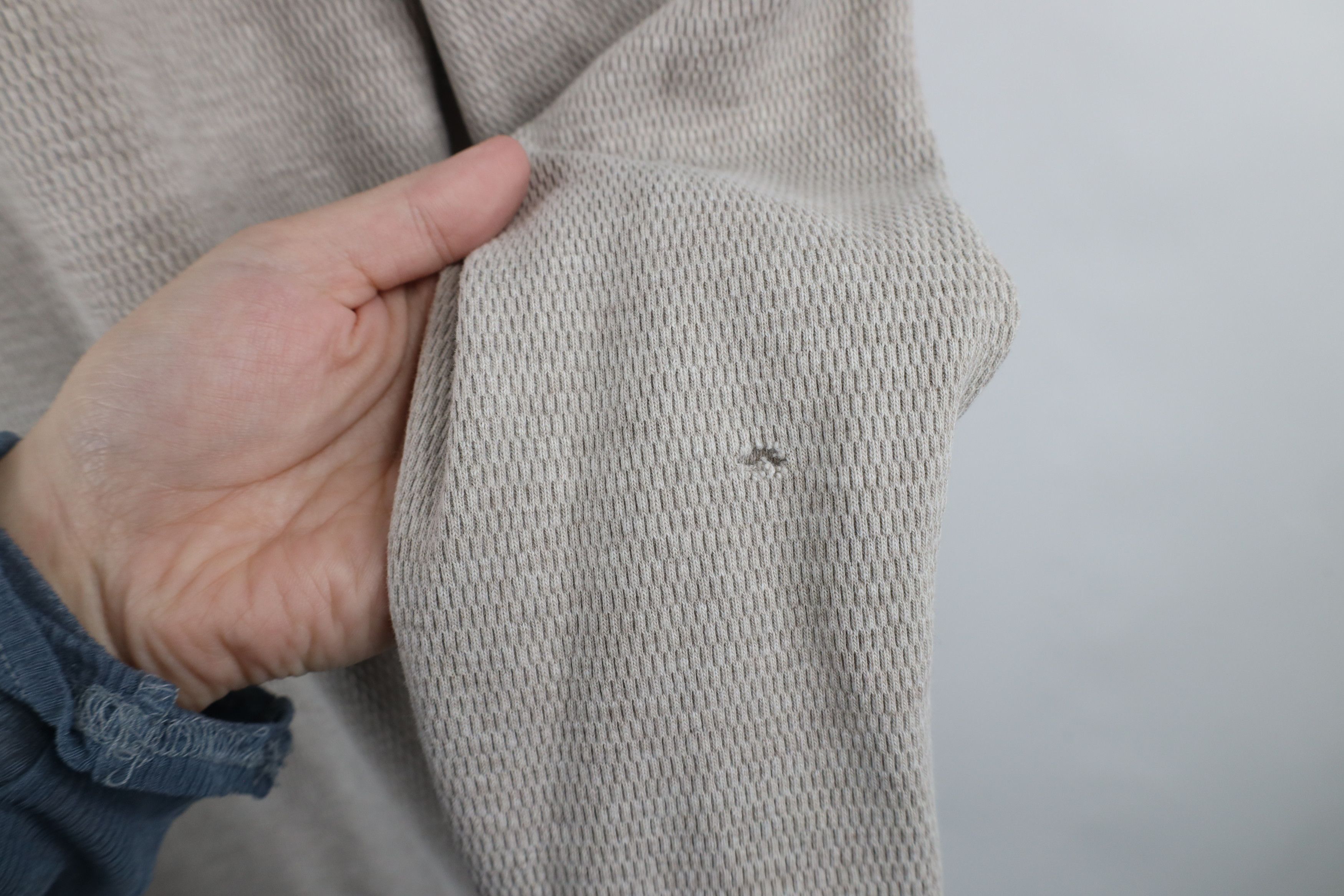 Gap Vintage Gap Heavyweight Thermal Waffle Knit T-Shirt Beige Size US XL / EU 56 / 4 - 3 Thumbnail