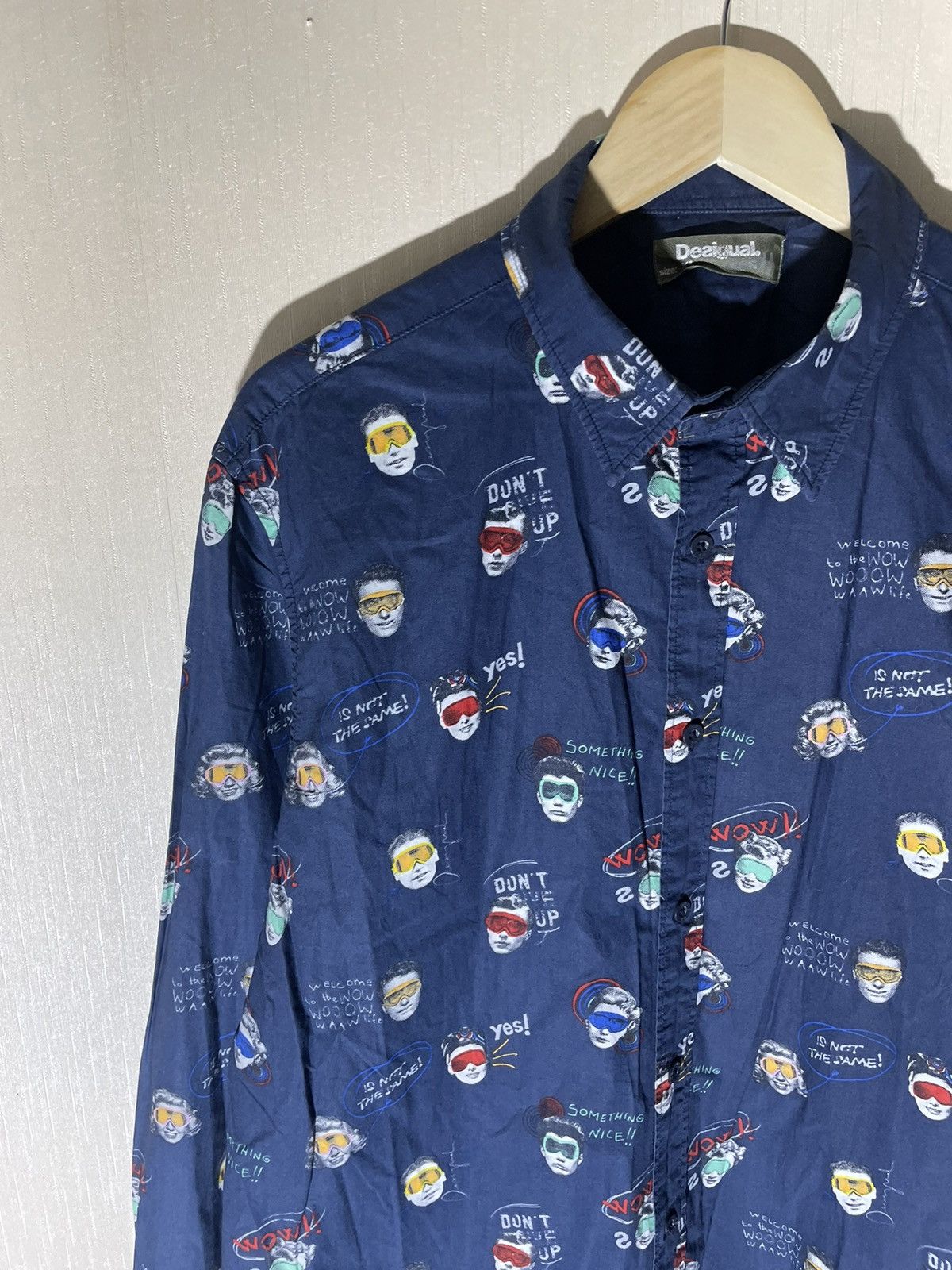 Desigual × Vintage Desigual crazy shirt streetwear Size US XL / EU 56 / 4 - 3 Thumbnail
