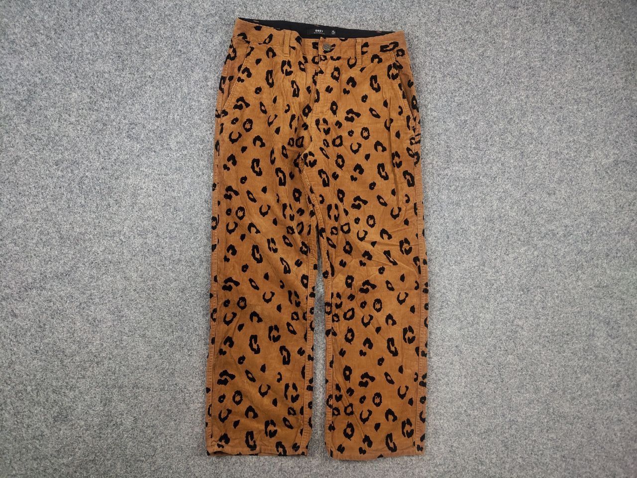 Obey Obey Abbott Painter Leopard Corduroy pants Vintage Y2K Size 28" / US 6 / IT 42 - 3 Thumbnail