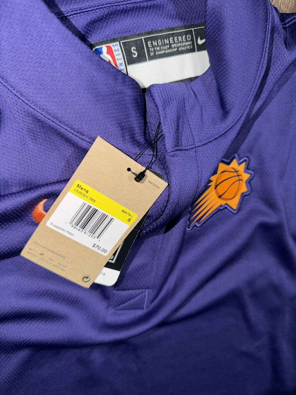 Nike Phoenix Suns Nike NBA Authentic Dri Fit Long Sleeve Logo Size US S / EU 44-46 / 1 - 4 Thumbnail