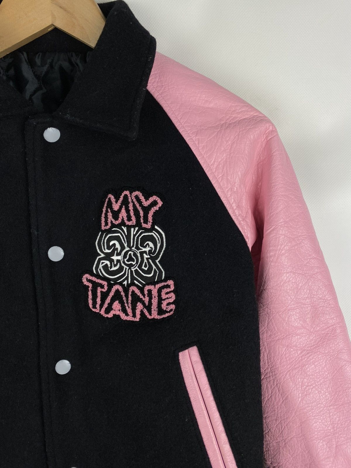 Japanese Brand Alba Rosa My Tane varsity leather / wool bomber jacket Size S / US 4 / IT 40 - 8 Thumbnail
