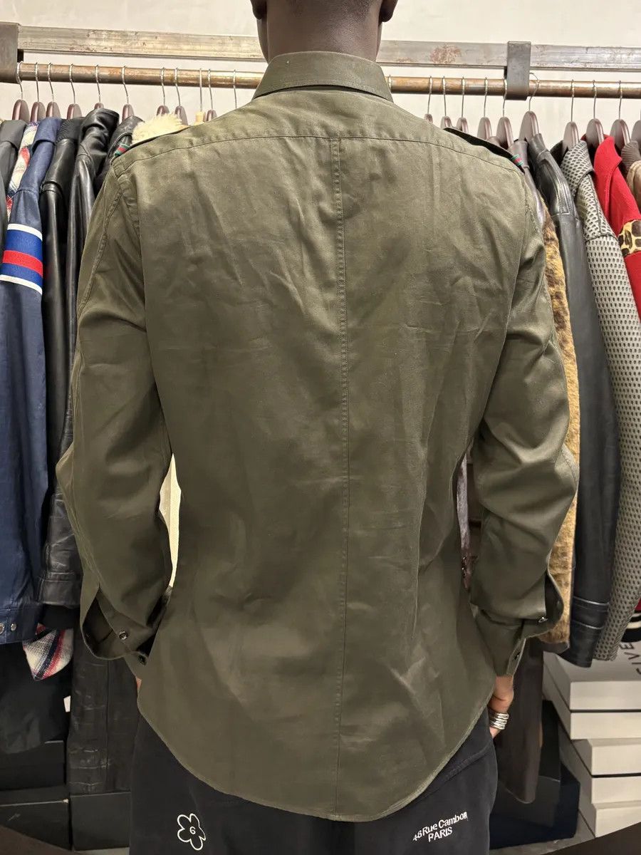Gucci Gucci Khaki Green Military Shirt Size US M / EU 48-50 / 2 - 3 Thumbnail