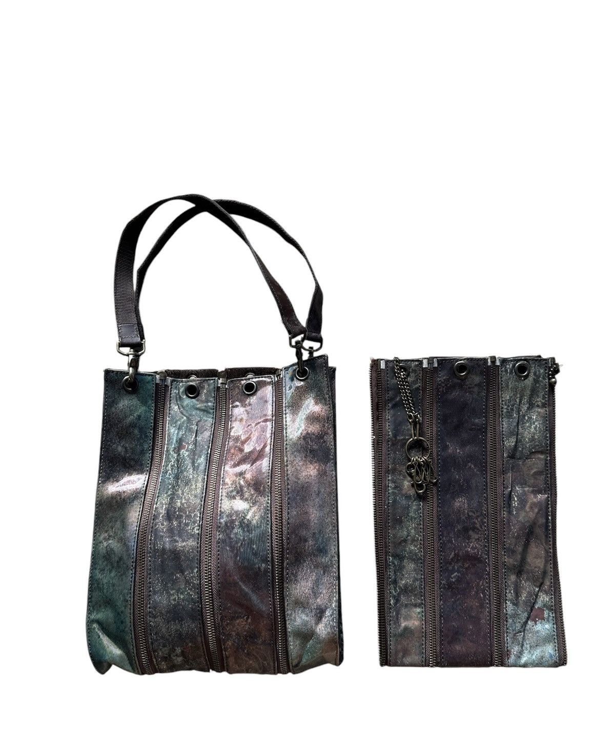 Jean Paul Gaultier Jean Paul Gaultier - FW95 "Cyber" Holographic Multi Zip Bag Size ONE SIZE - 6 Thumbnail