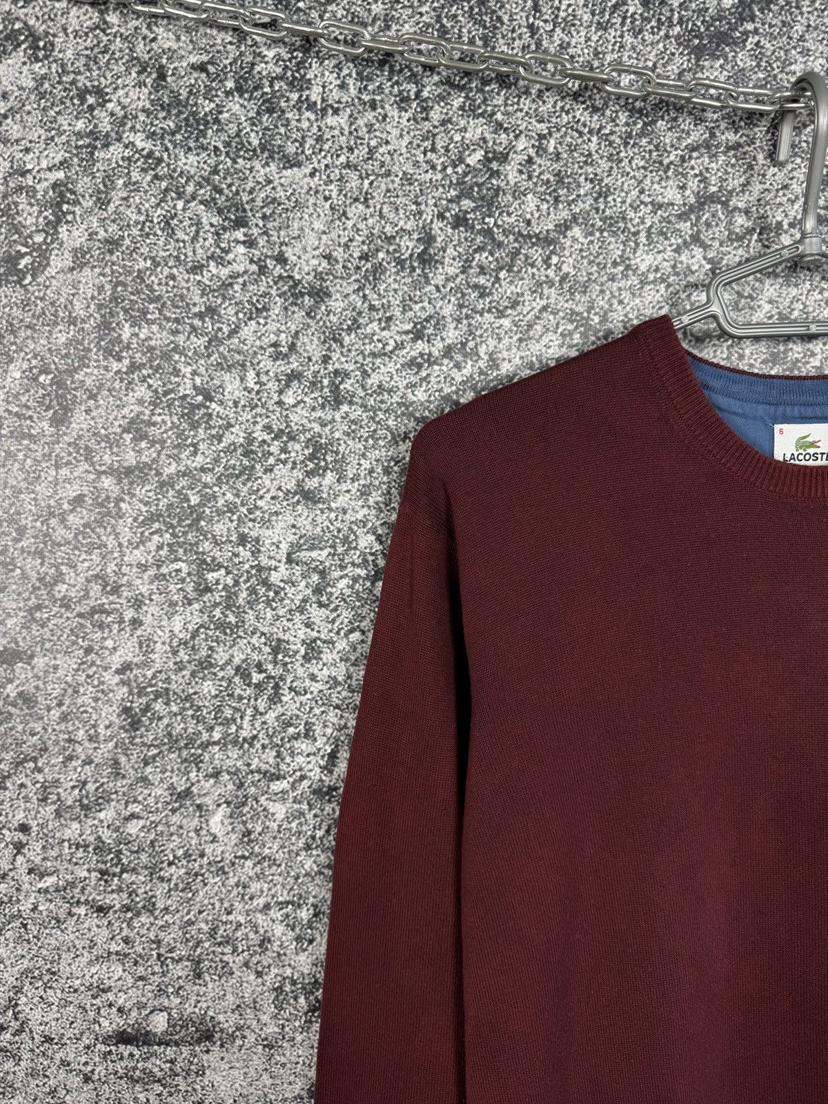 Lacoste Men’s Lacoste Crewneck Sweater Pullover Cotton Size 6 (XL) Size US XL / EU 56 / 4 - 3 Thumbnail