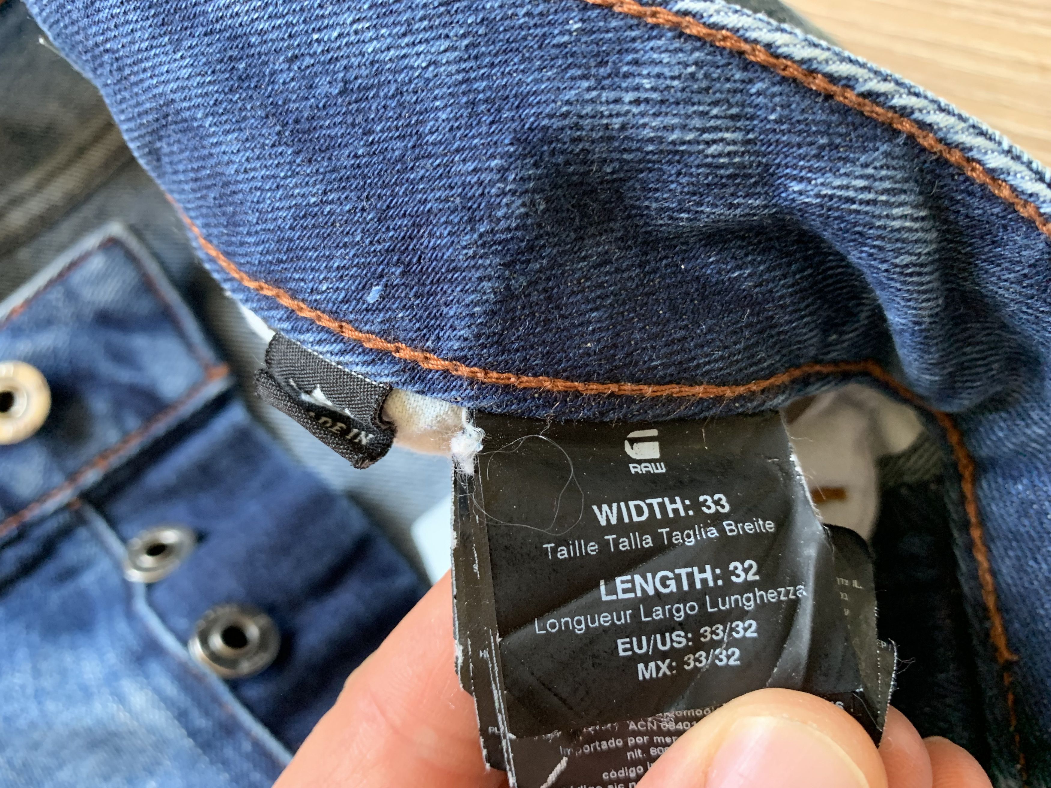G-Star G Star Raw Attacc Straight Denim Jeans Size US 33 - 10 Thumbnail
