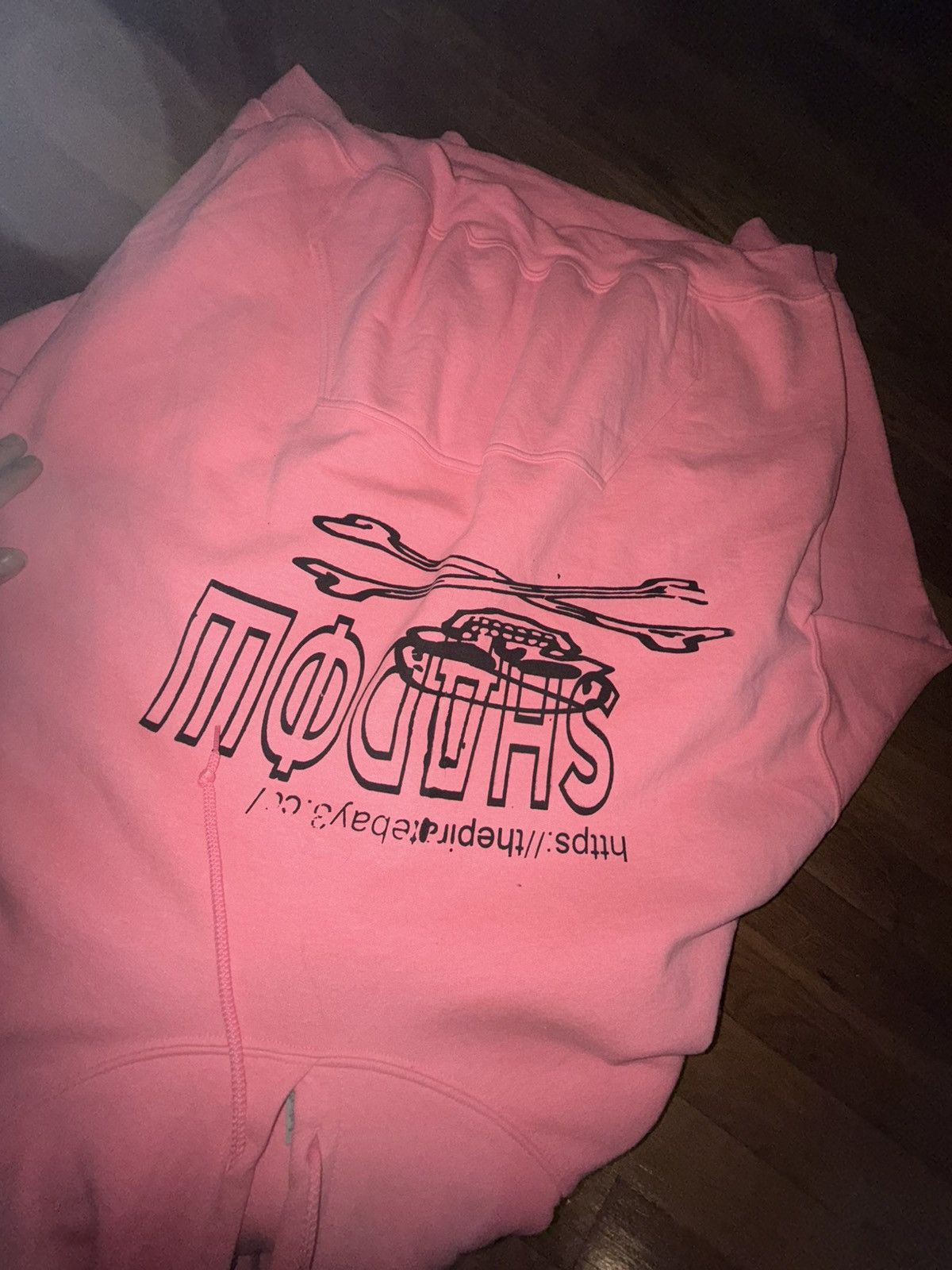 Band Tees 1 of 5 SHADOW WIZARD MONEY GANG PINK HOODIE BY LOUKA TESSIER Size US XXL / EU 58 / 5 - 19 Thumbnail