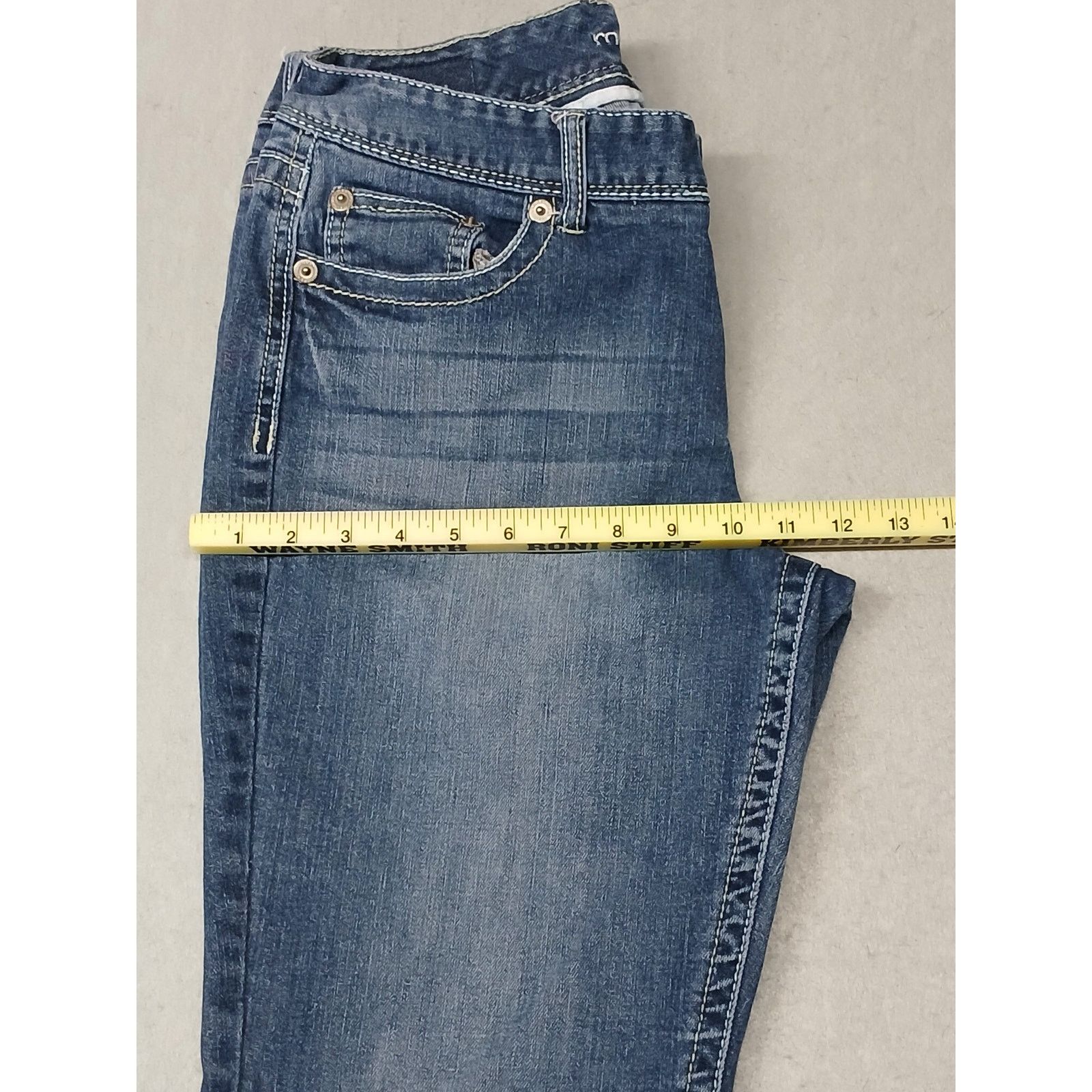 Other Maurices (11/12 Reg) Straight Leg Boot Cut Blue Denim Jeans Size 30" / US 8 / IT 44 - 5 Thumbnail