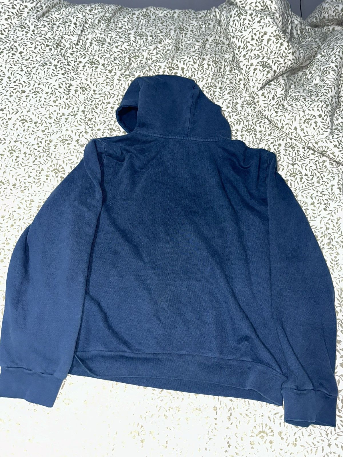 DENIM TEARS Denim Tears Embroidered Logo Hoodie Navy Size US XXL / EU 58 / 5 - 5 Thumbnail