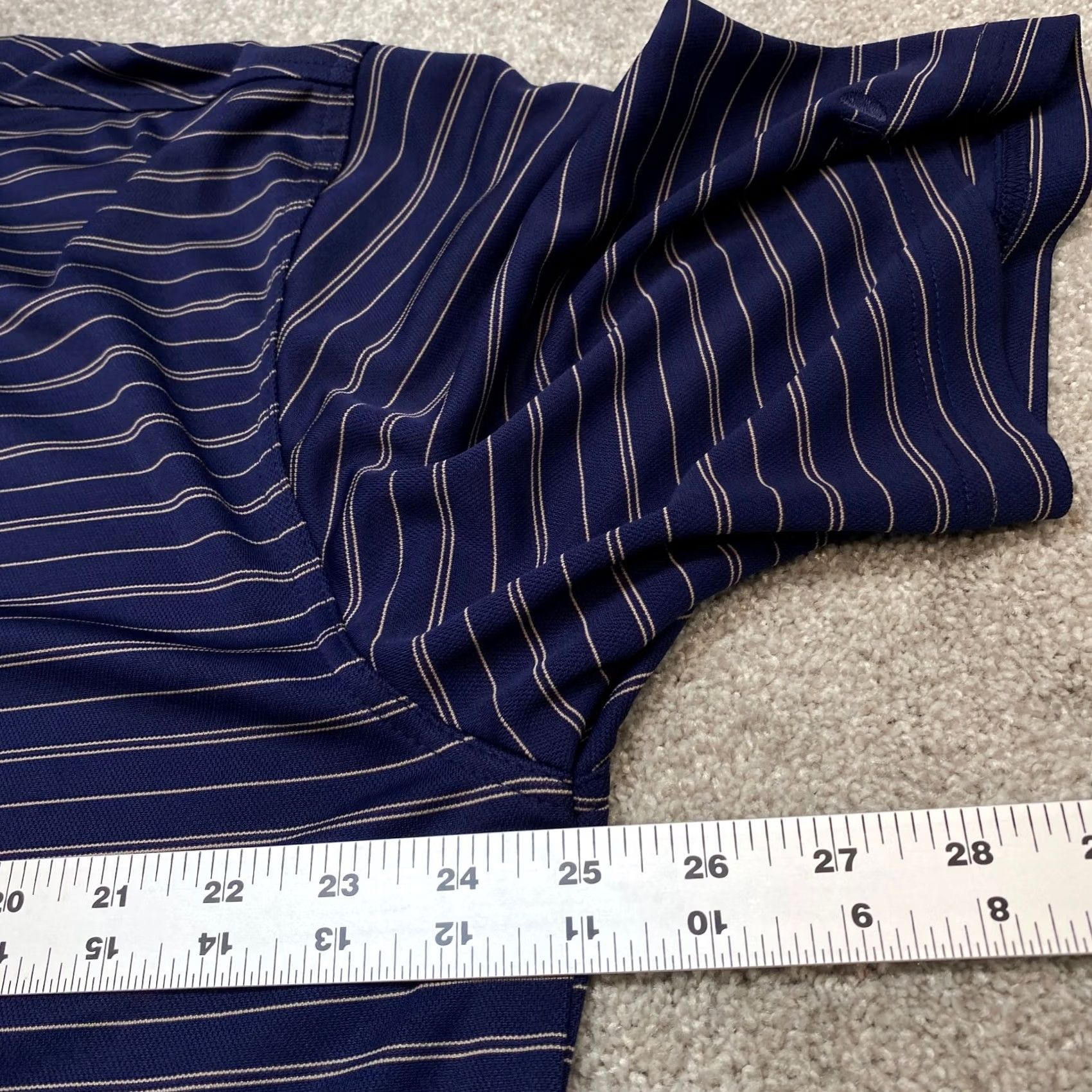 Vintage VINTAGE Grand Slam Polo Shirt Men XL Blue Gray Striped Short Sleeve Golf 6798 Size US XL / EU 56 / 4 - 5 Thumbnail