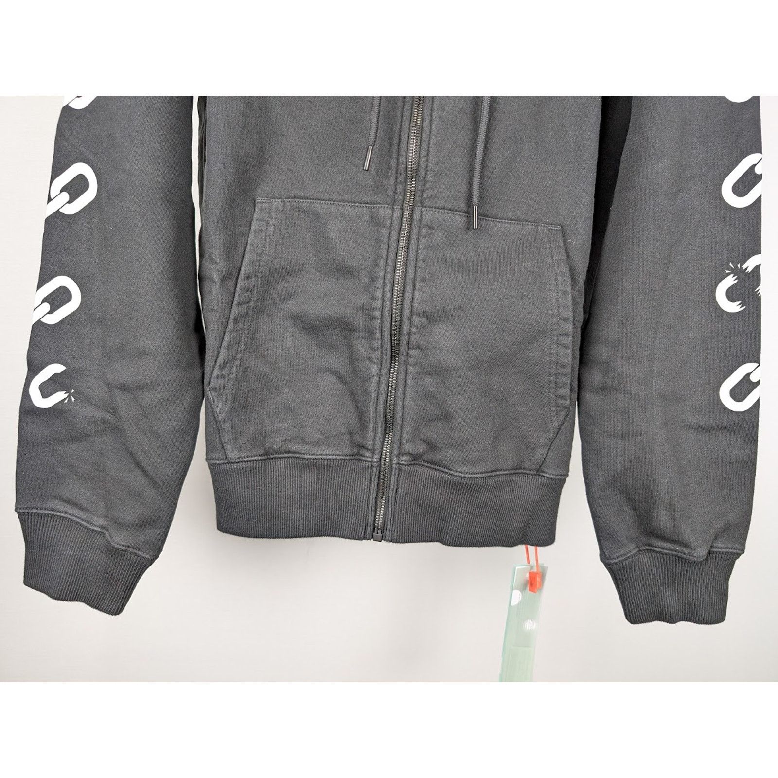 Off-White o1rshd1 Chain Arr Slim Zip Hoodie in Black/White Size US XXL / EU 58 / 5 - 10 Thumbnail
