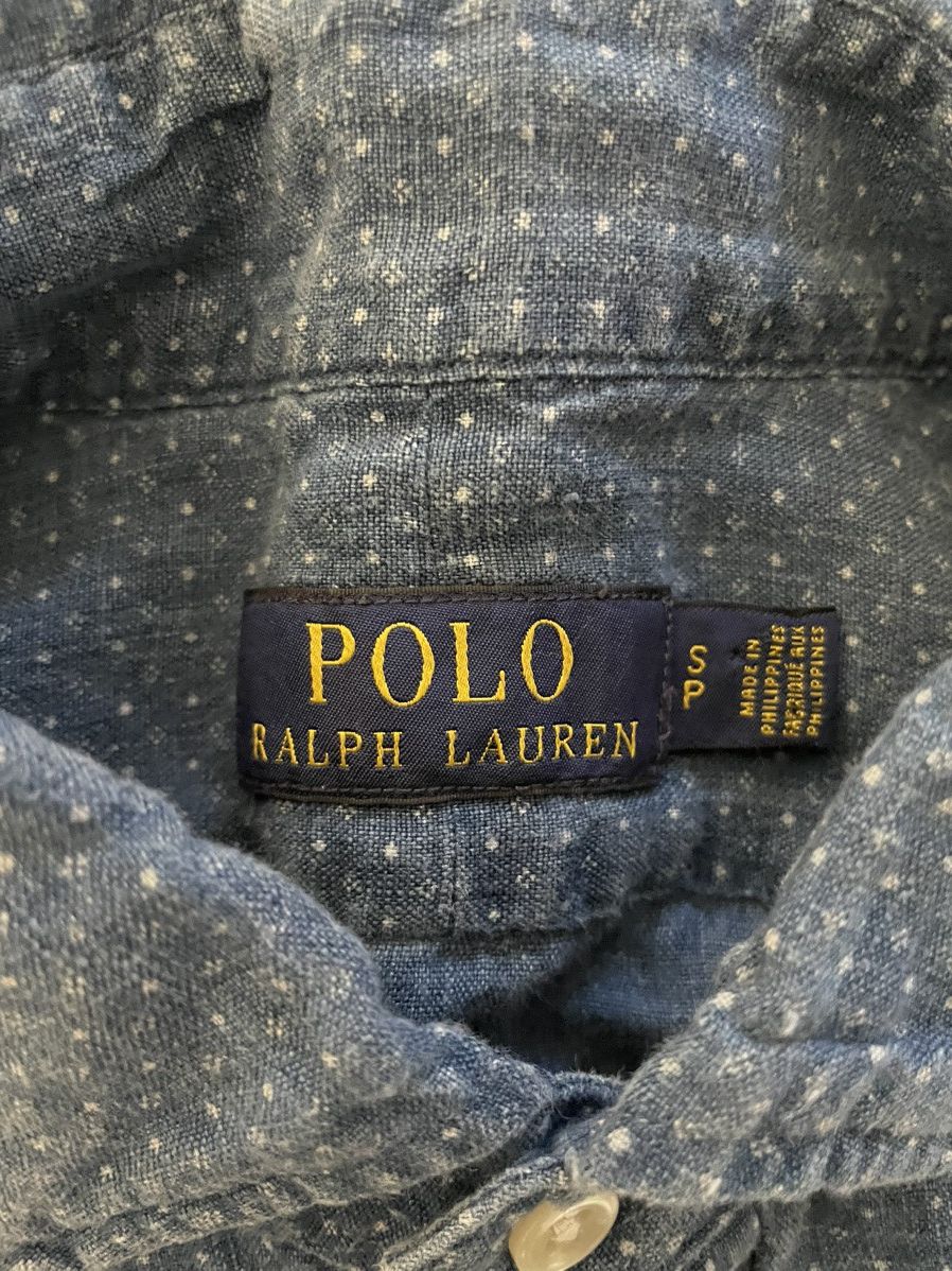 Polo Ralph Lauren Dot Indigo Linen Shirt Size US S / EU 44-46 / 1 - 4 Thumbnail