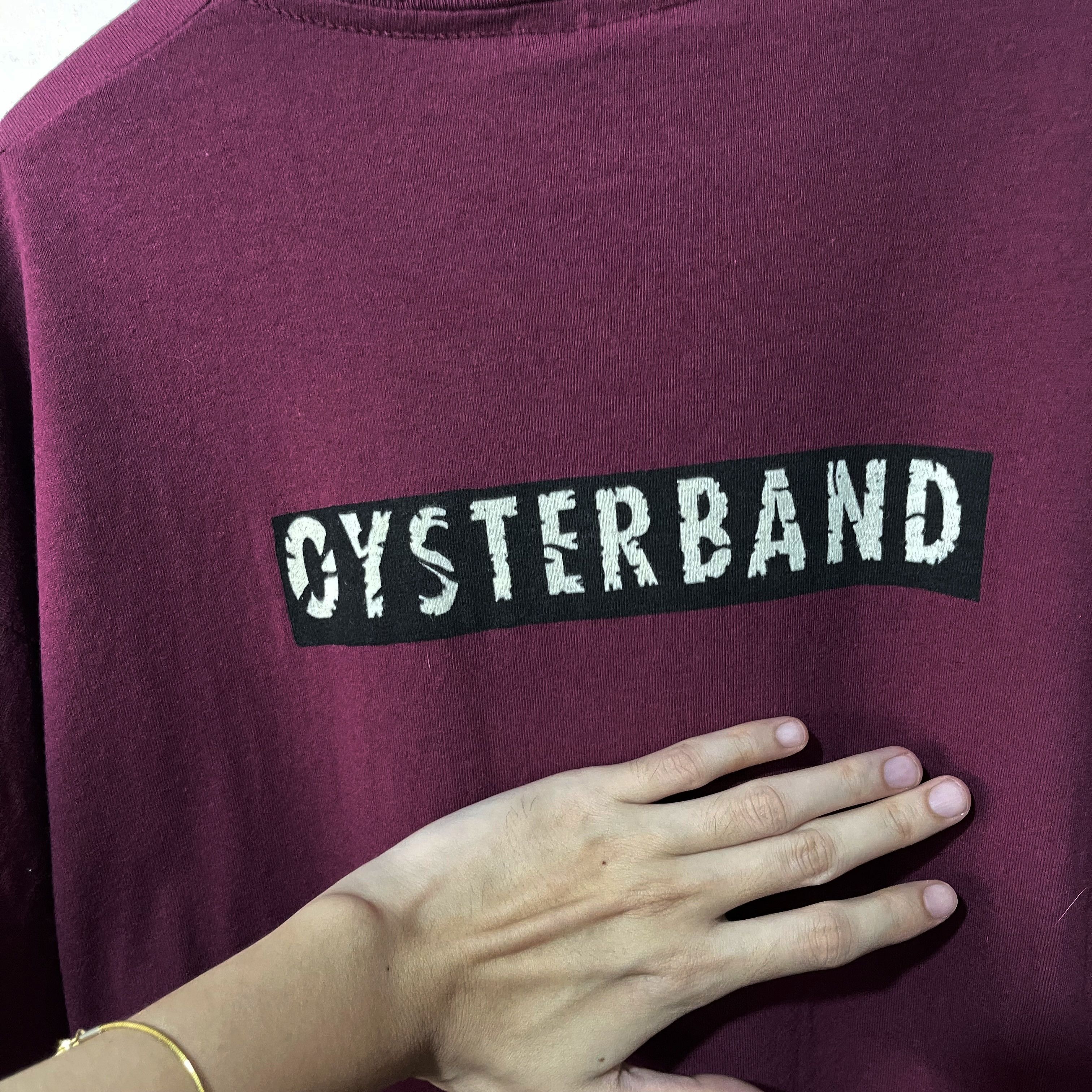 Band Tees × Vintage Vintage 90s Oysterband Shirt Size US XL / EU 56 / 4 - 4 Thumbnail