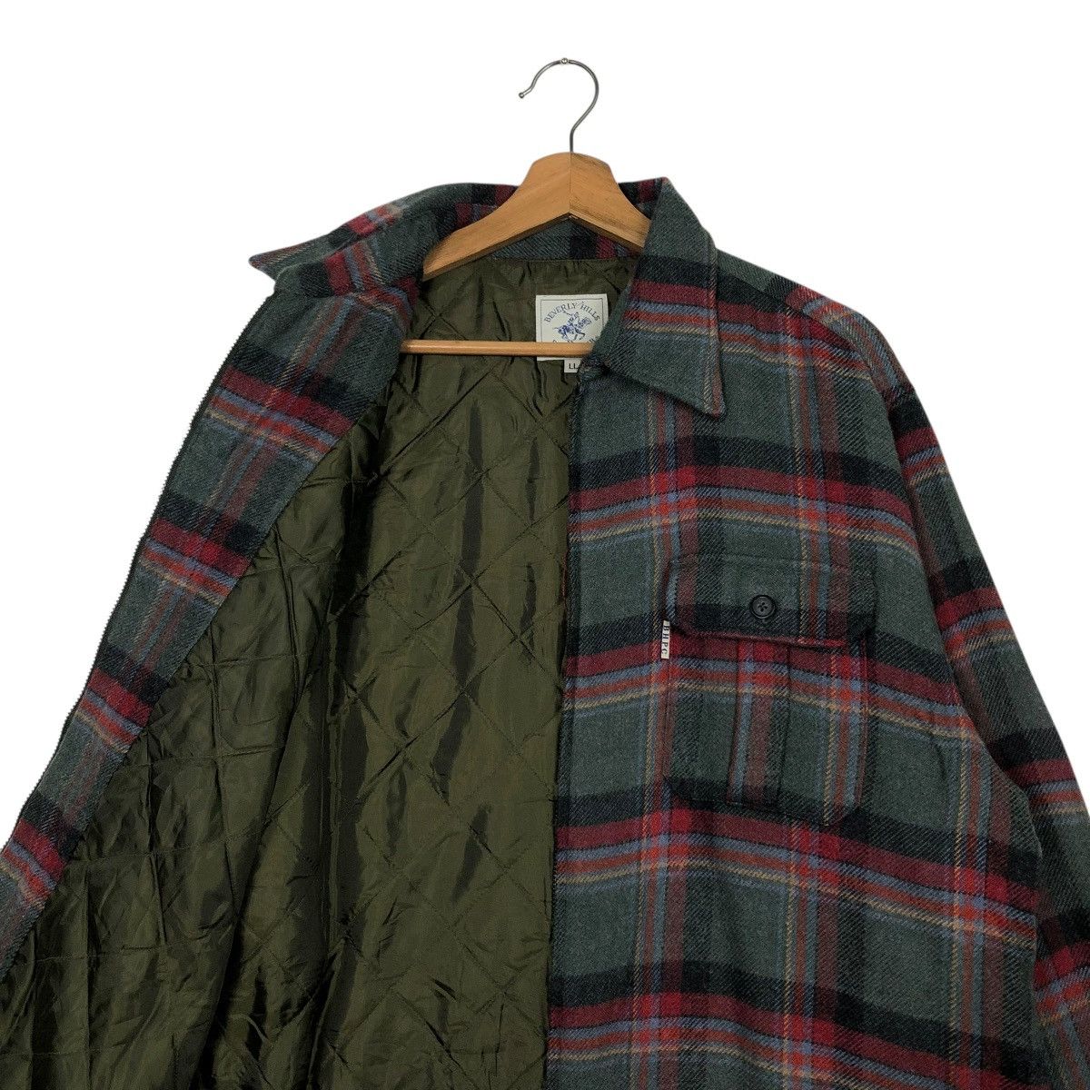 Japanese Brand 🔥VINTAGE CHORE WORK JACKET TARTAN DESIGN BEVERLY HILLS POLO Size US L / EU 52-54 / 3 - 14 Thumbnail