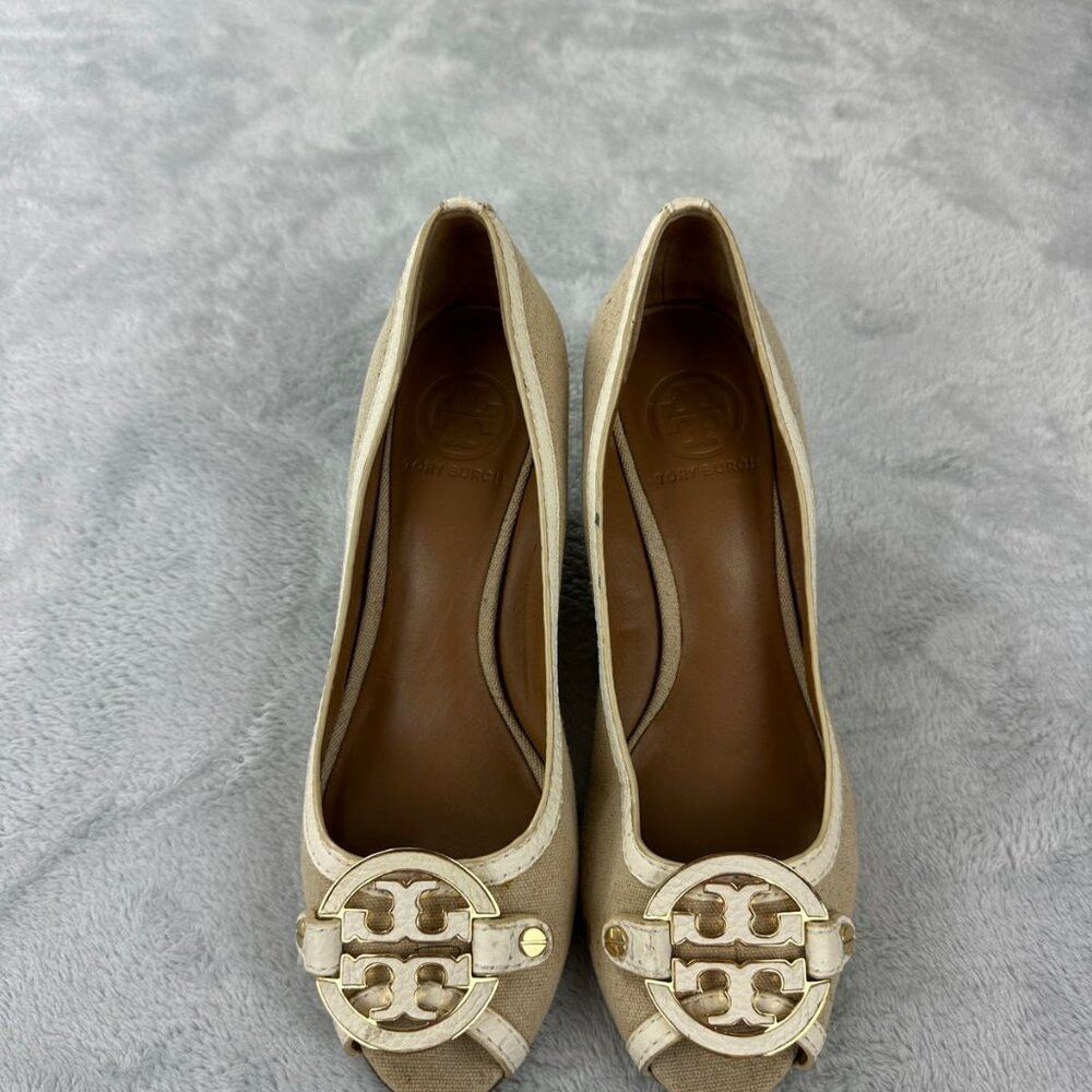 Tory Burch Tory Burch Beige Wedges Women's Size 8 US Size US 8 / IT 38 - 8 Thumbnail
