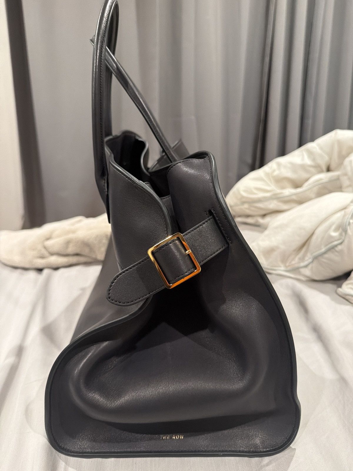 The Row The Row black soft Leather Margaux 17 Size ONE SIZE - 2 Thumbnail