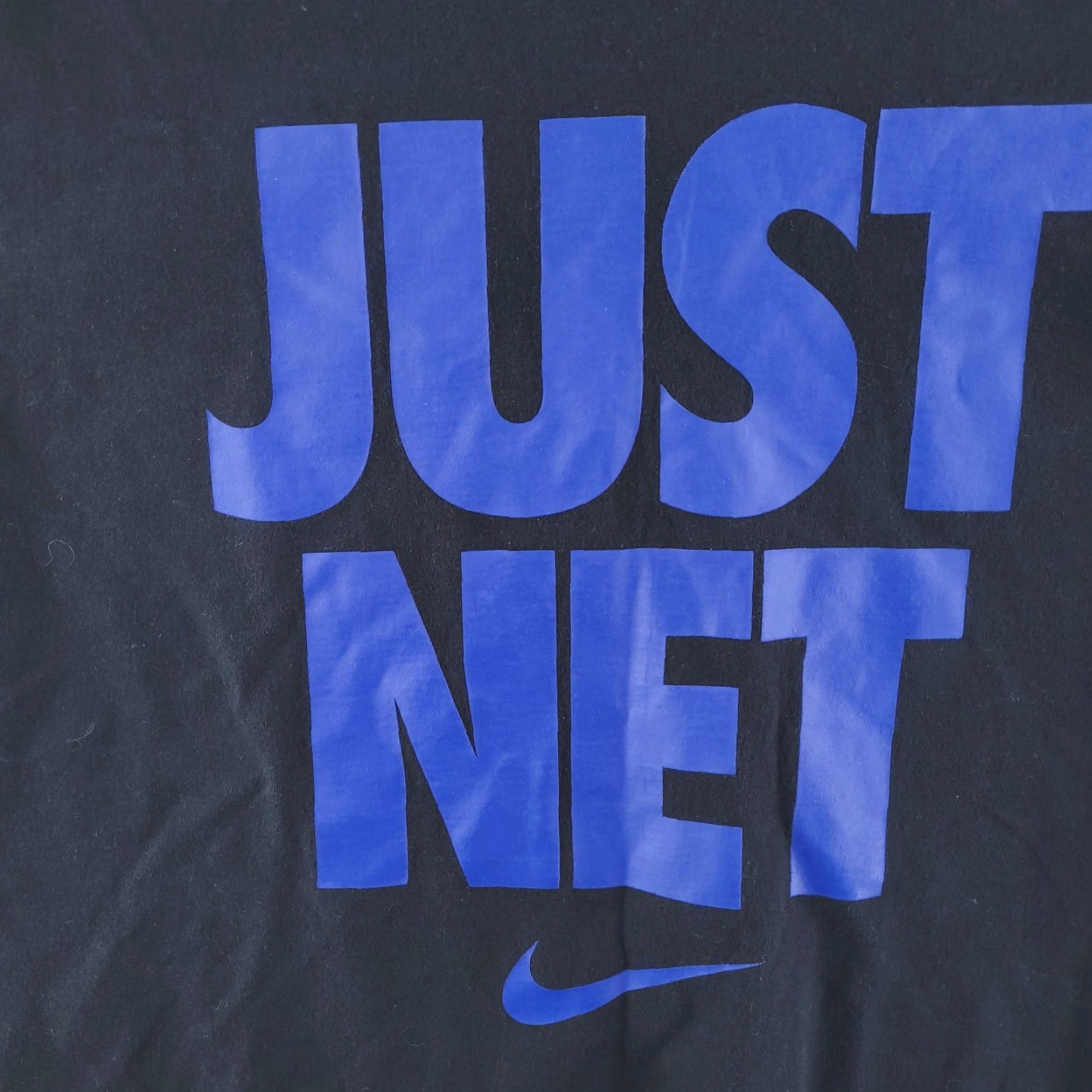 Nike VINTAGE Nike Shirt Mens Medium Black Short Sleeve Just Net Basketball Size US M / EU 48-50 / 2 - 2 Thumbnail