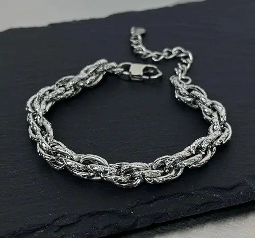 Jewelry Rope Chain Link Bracelet Size ONE SIZE - 4 Thumbnail