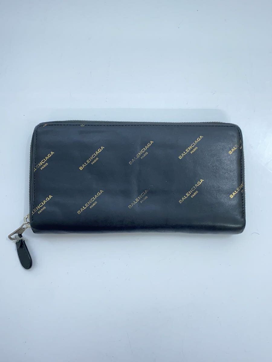 Balenciaga Balenciaga Leather Long Wallet Black Size ONE SIZE - 1 Thumbnail