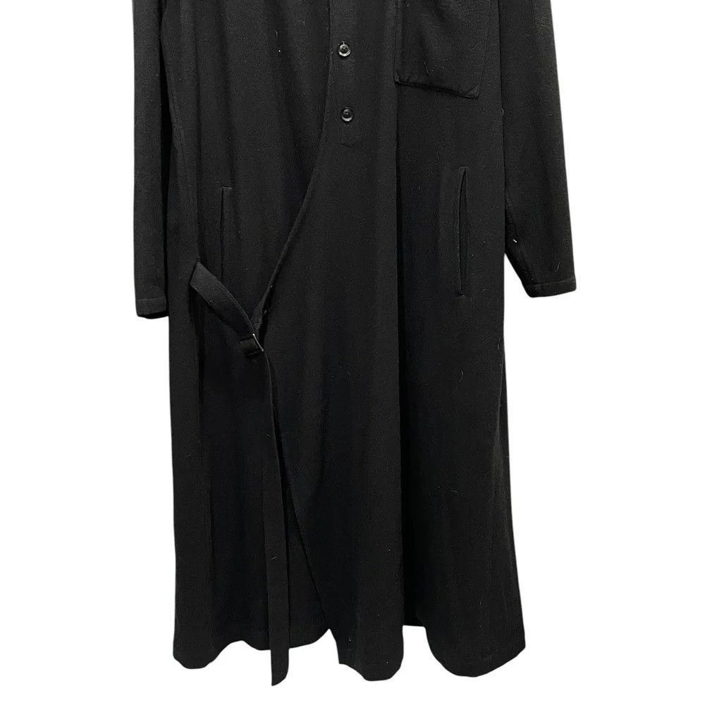 Yohji Yamamoto Yohji Yamamoto pour homme/black/wool nylon long shirt Size US S / EU 44-46 / 1 - 4 Thumbnail