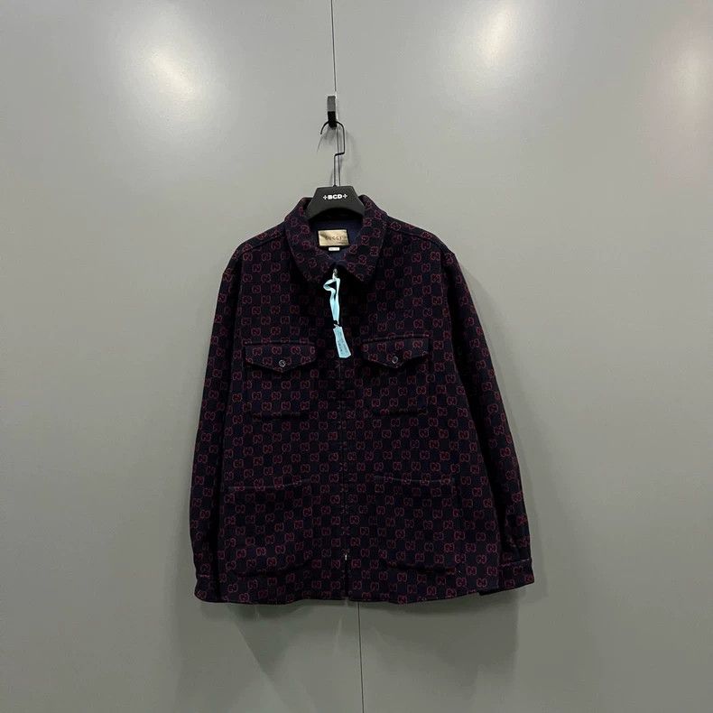Gucci Gucci GG printed wool zipper jacket 2502-Nextarrow Size US XL / EU 56 / 4 - 1 Thumbnail