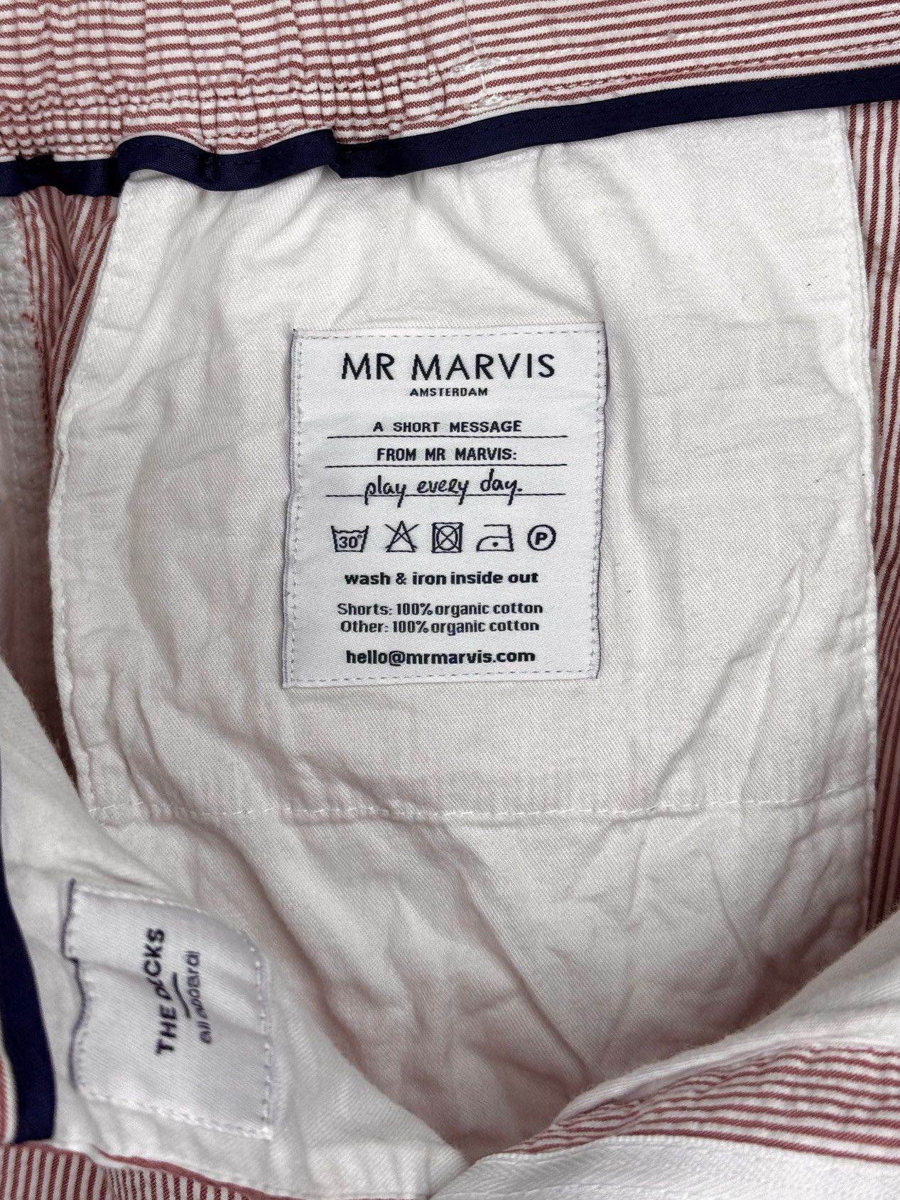 Other Mr. Marvis red striped The Decks cotton shorts size M Size US 32 / EU 48 - 14 Thumbnail