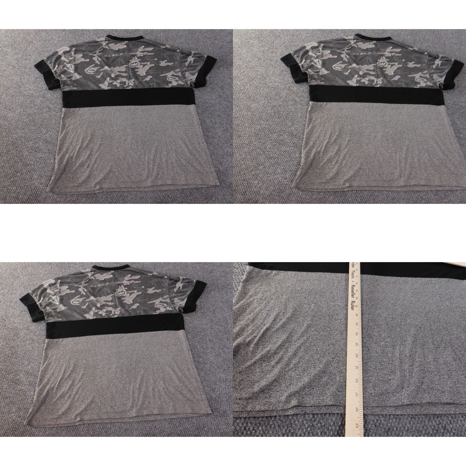 Ecko Unltd. Ecko Unltd Shirt 2XL Gray V-Neck Camouflage Logo Hip Hop Short Sleeve Vintage No Size US XXL / EU 58 / 5 - 8 Thumbnail