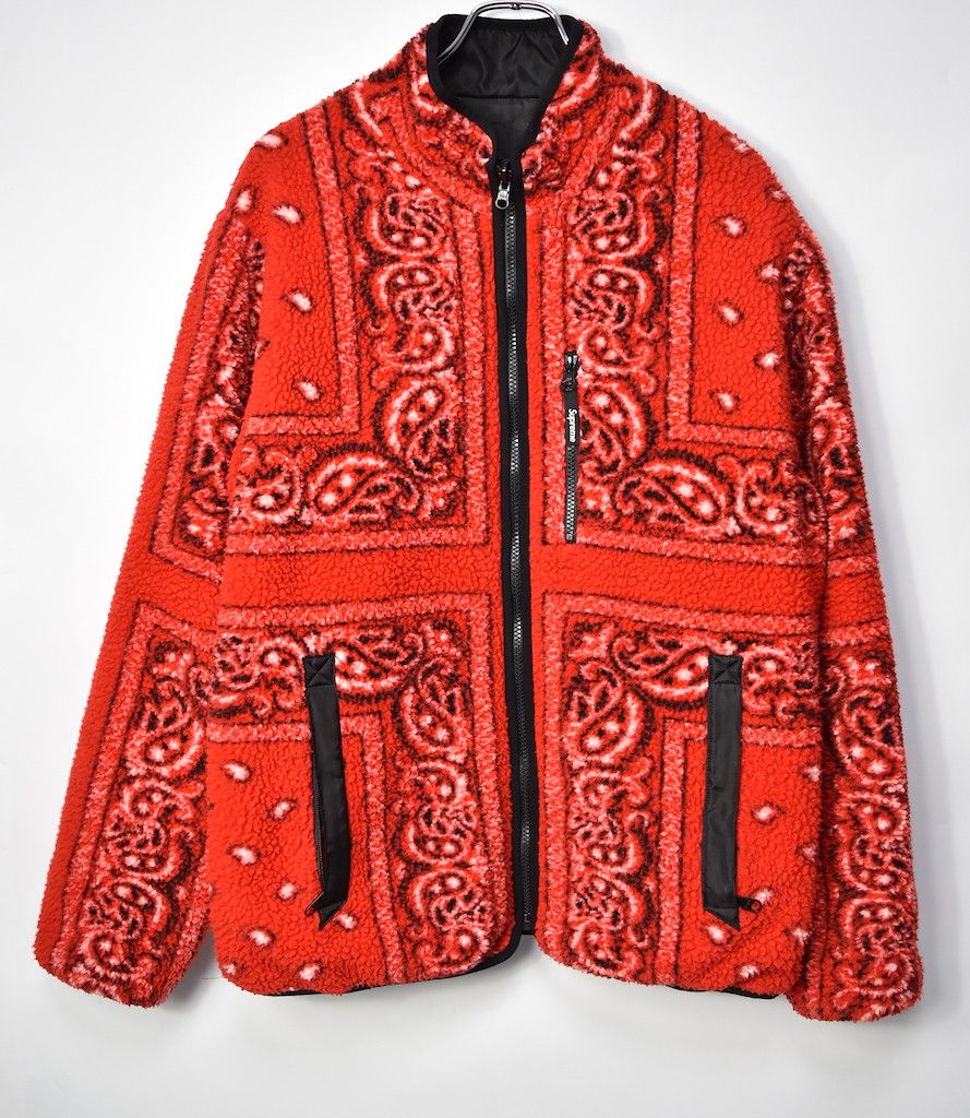 Supreme Supreme/Reversible Bandana Fleece Jacket/25264 - 610 526 | Grailed