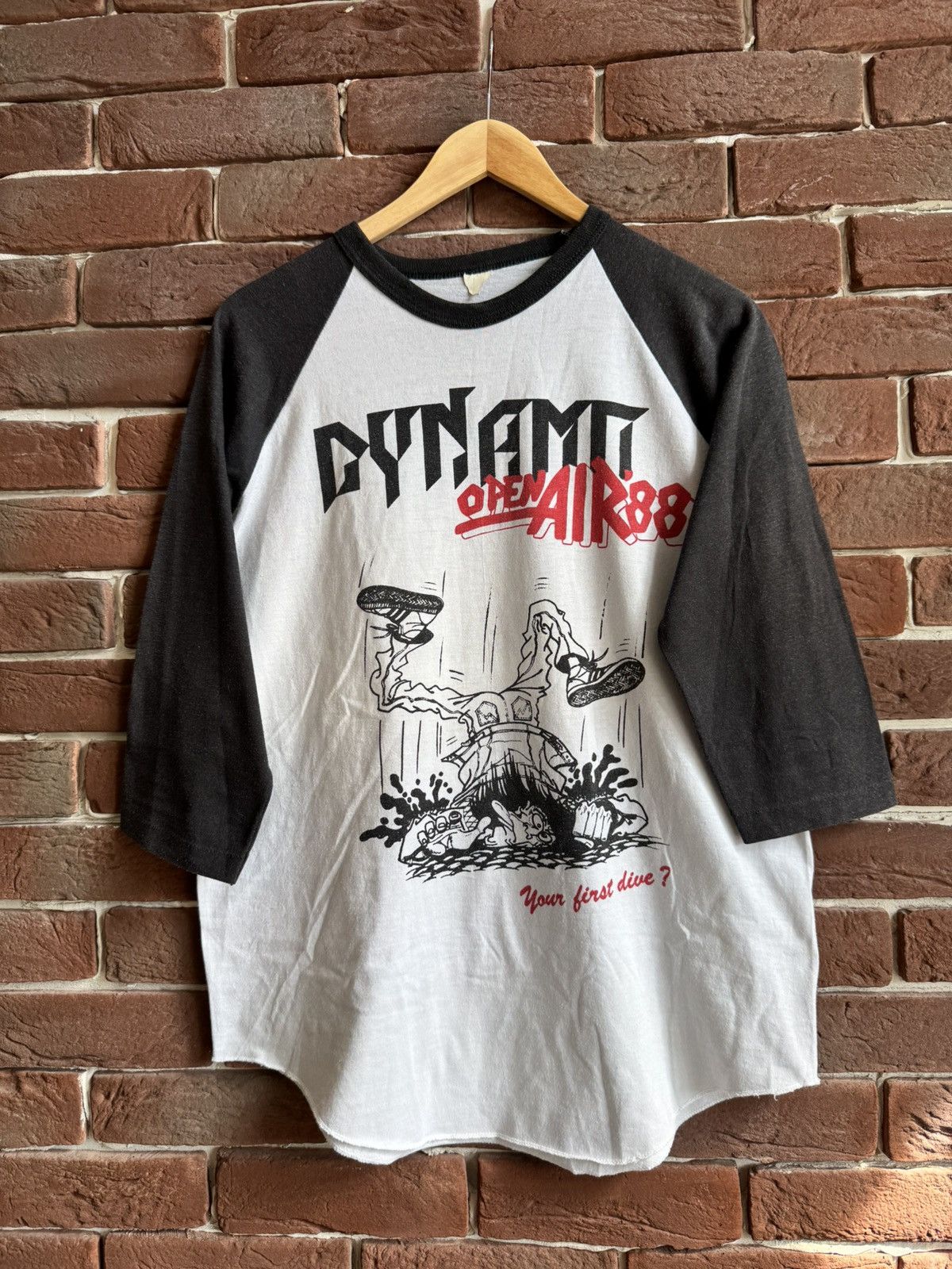 Band Tees 1988 Vintage Dynamo Open Air Festival Raglan Tee Band Grail Size US L / EU 52-54 / 3 - 1 Thumbnail