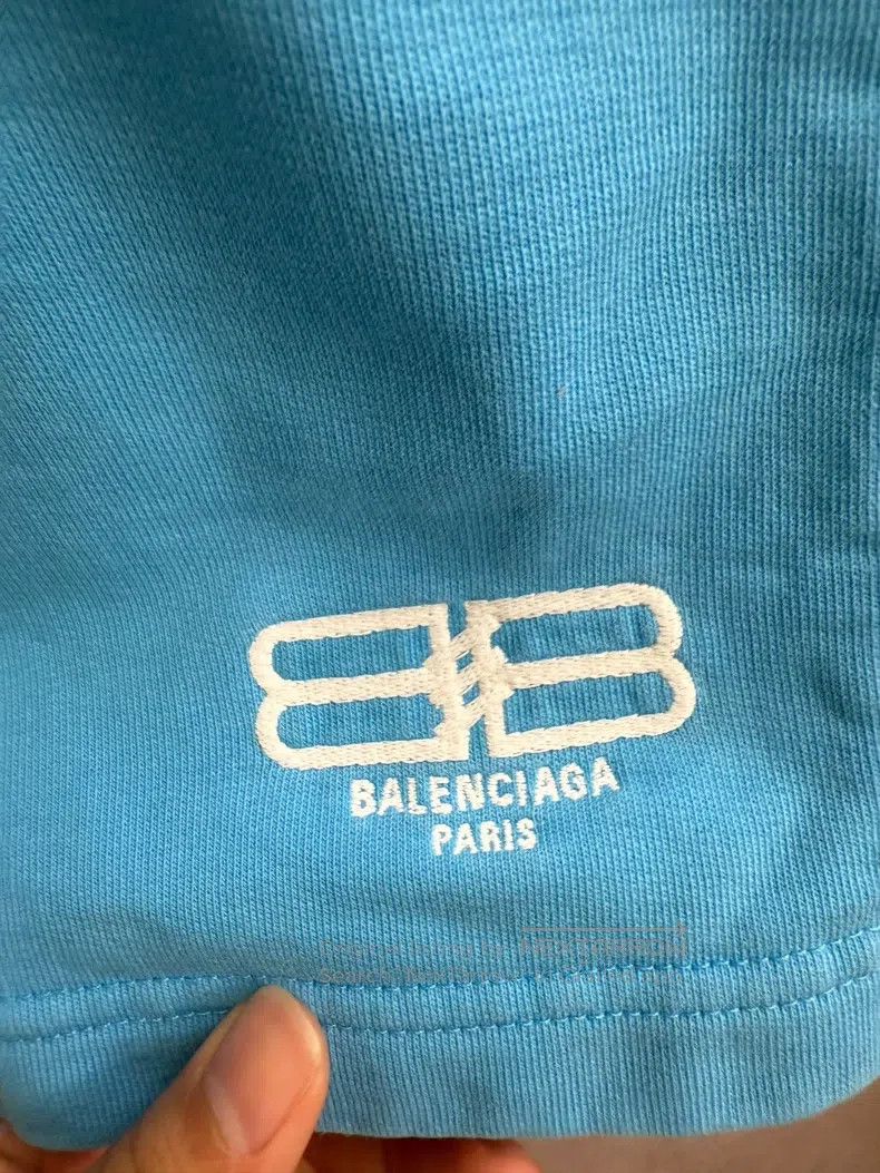 Balenciaga Balenciaga size XS Blue Logo letter print solid mid-rise s Size US 27 - 4 Thumbnail