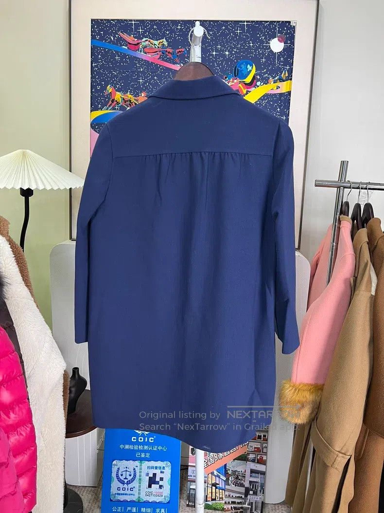 Valentino Valentino Blue midi coat Size S / US 4 / IT 40 - 2 Thumbnail