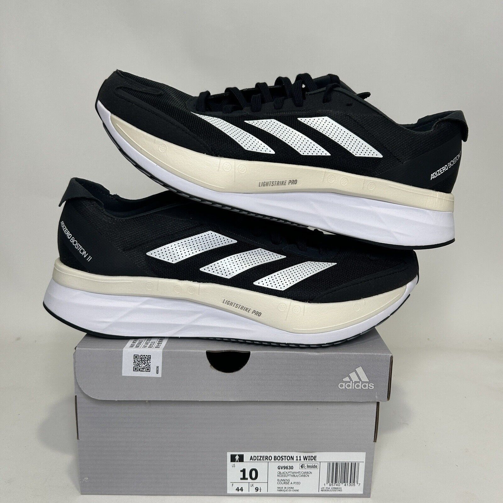 Adidas Adidas Adizero Boston 11 Marathon Race “Black Sail” 2024 Size US 10 / EU 43 - 1 Thumbnail