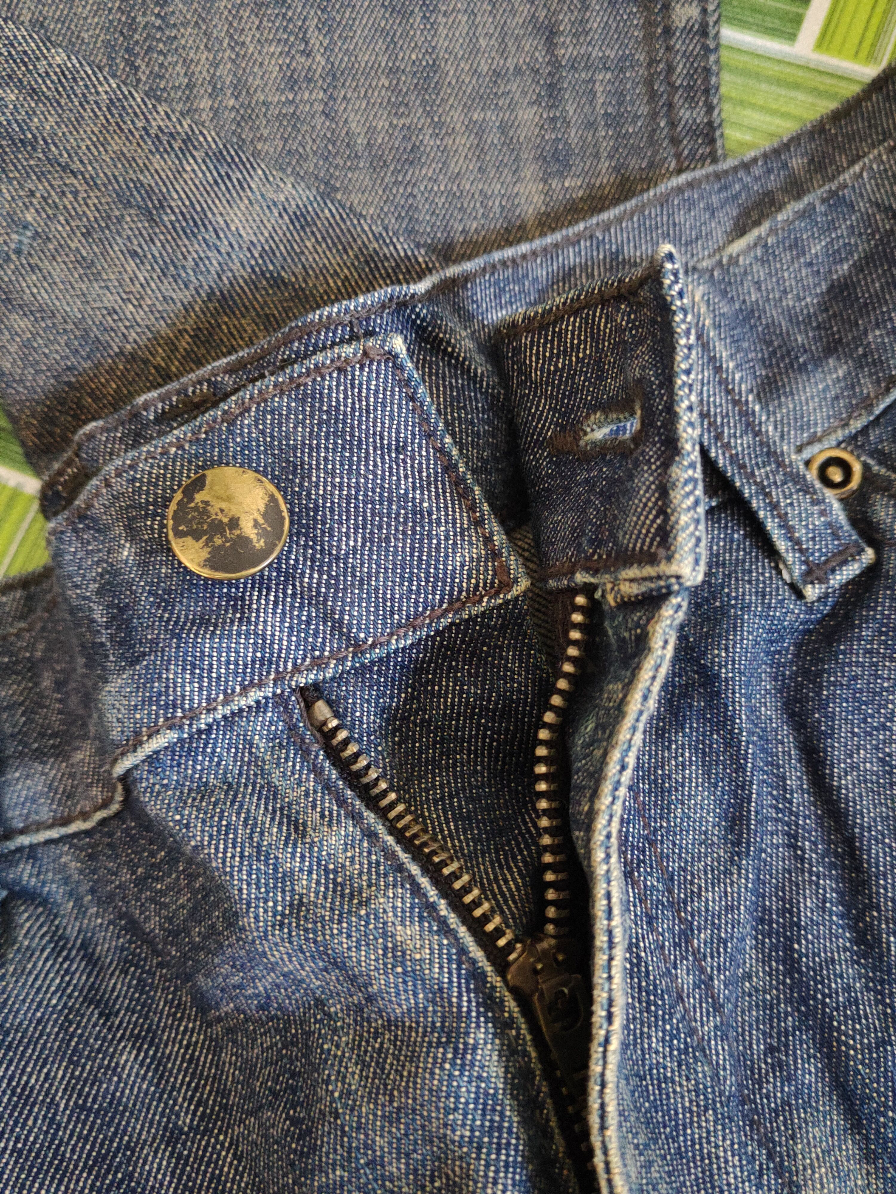 Japanese Brand Twentyone Dark Blue Distressed Ripped Jeans #S2145 Size US 35 - 13 Thumbnail