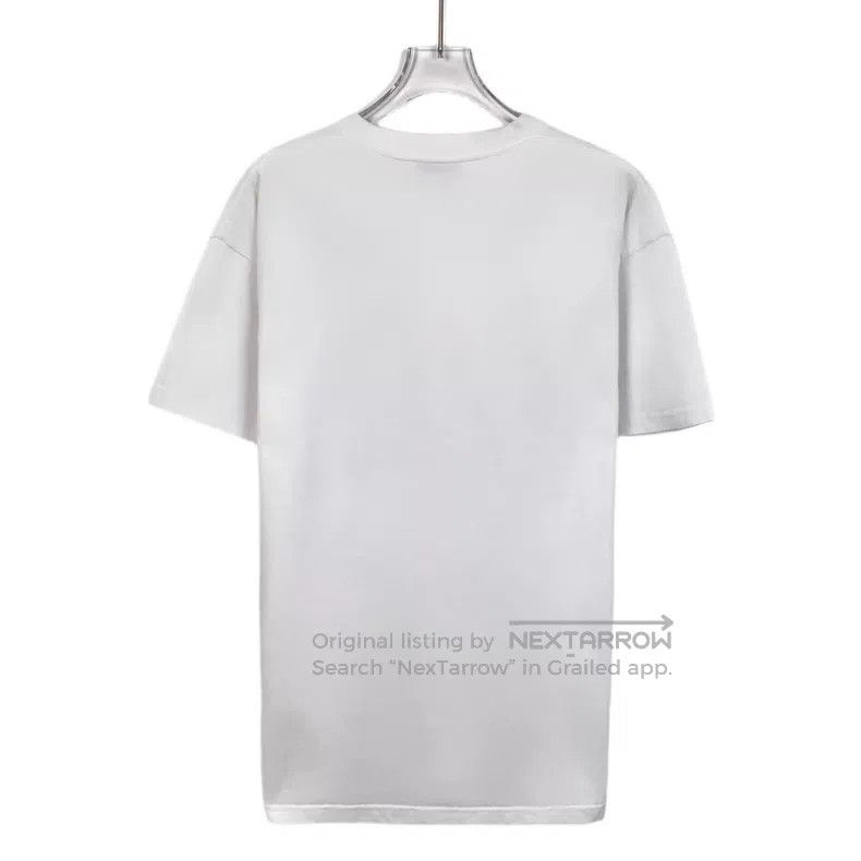 Hermes Hermes White Geometric Leather Patchwork Cotton Jersey Sho Size L / US 10 / IT 46 - 2 Thumbnail