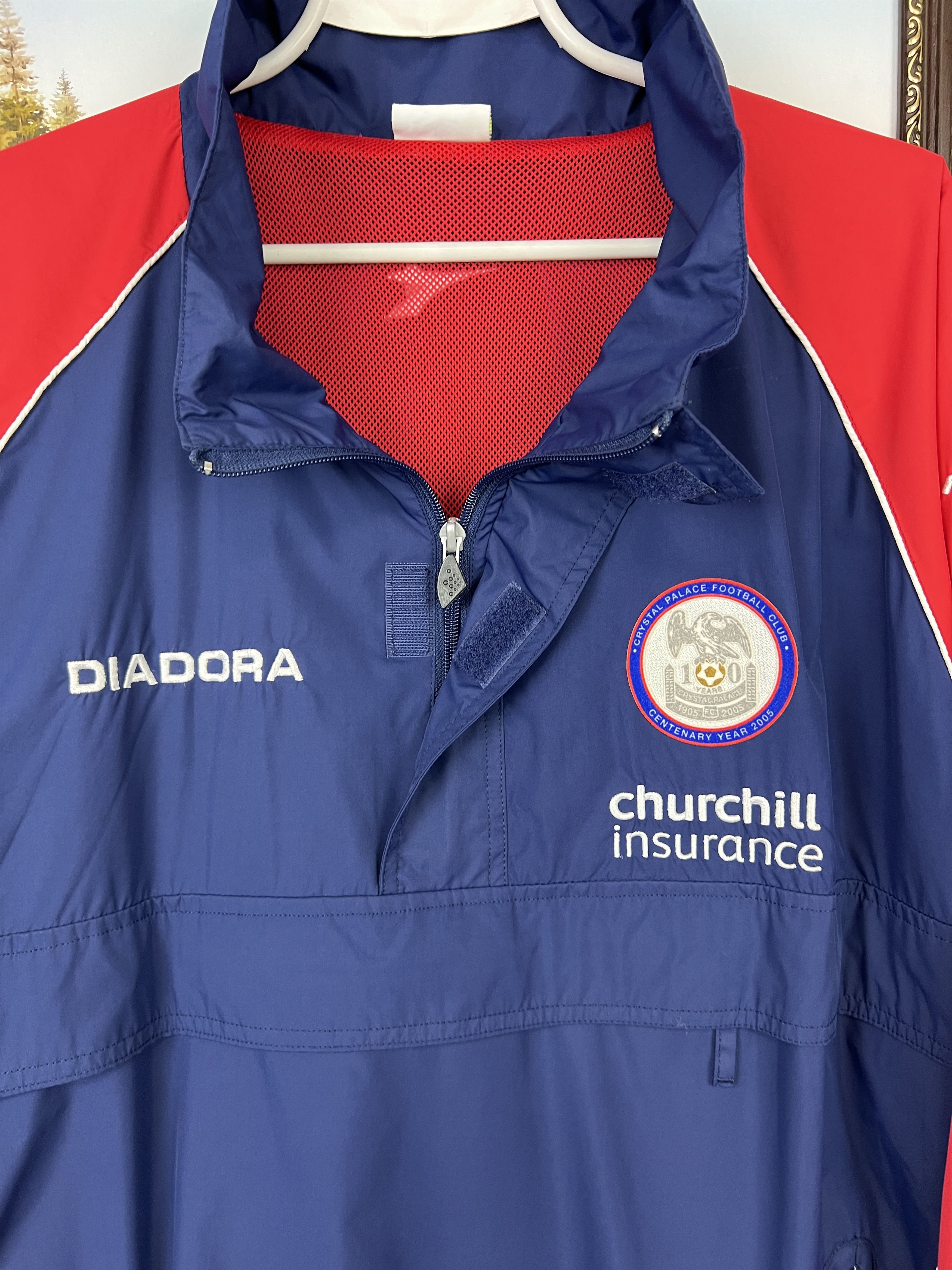 Diadora Vintage Diadora Crystal Palace Football Jacket Soccer Size US XL / EU 56 / 4 - 3 Thumbnail