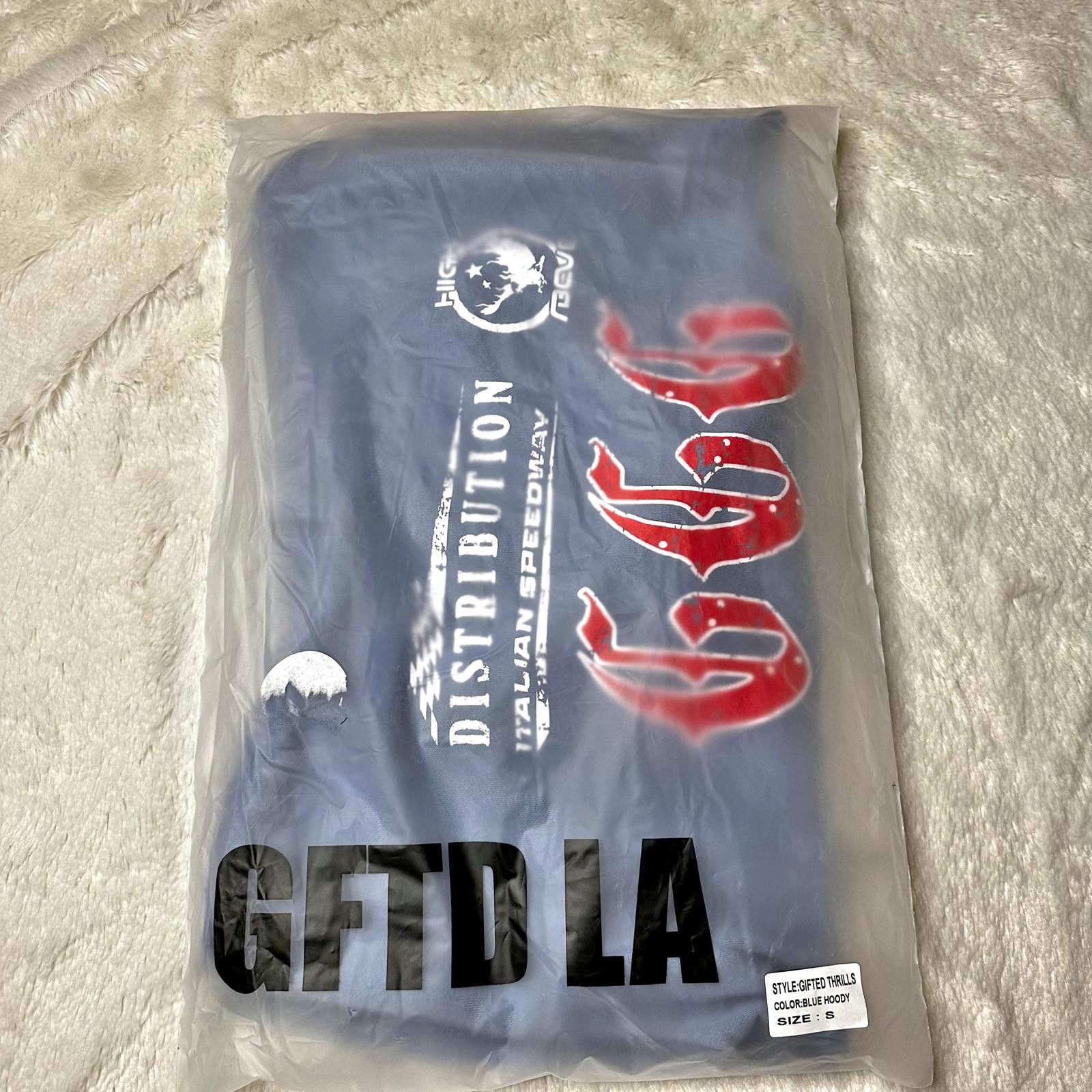Other NWT GFTD LA Gifted Thrills GGG Graphic Hoodie Blue Mens S Size US S / EU 44-46 / 1 - 8 Thumbnail