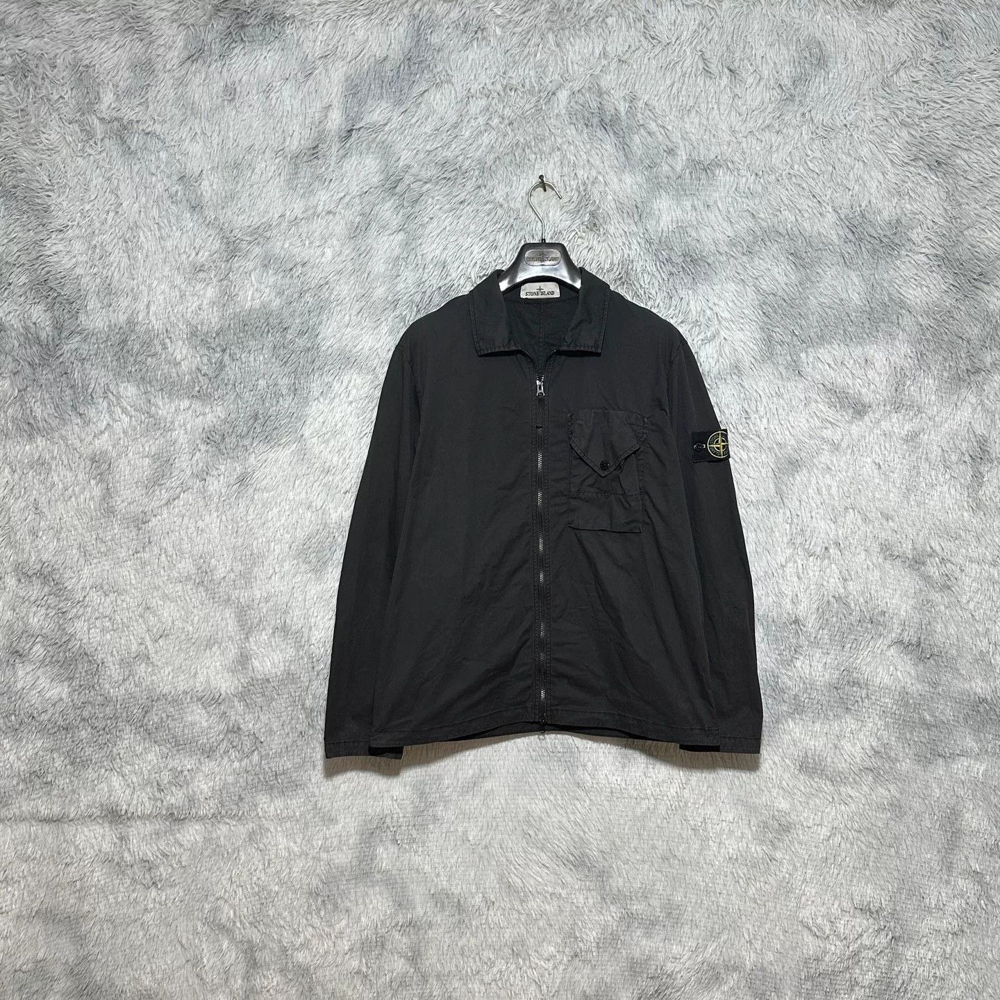 Stone Island stone island black single pocket jacket XL Size US XL / EU 56 / 4 - 1 Thumbnail