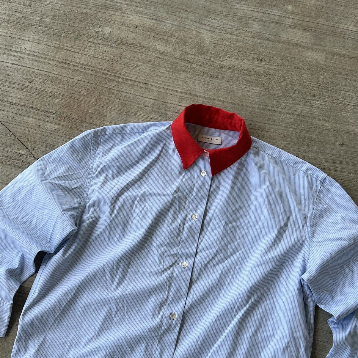 Sandro Sandro Paris Luxury Button Ups Shirt Size M / US 6-8 / IT 42-44 - 2 Thumbnail
