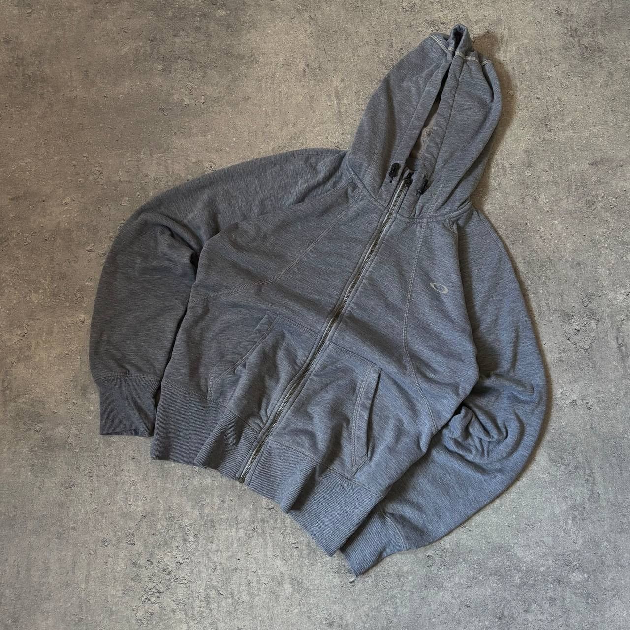 Y2k Reflective Oakley Vintage Zip Up hoodie