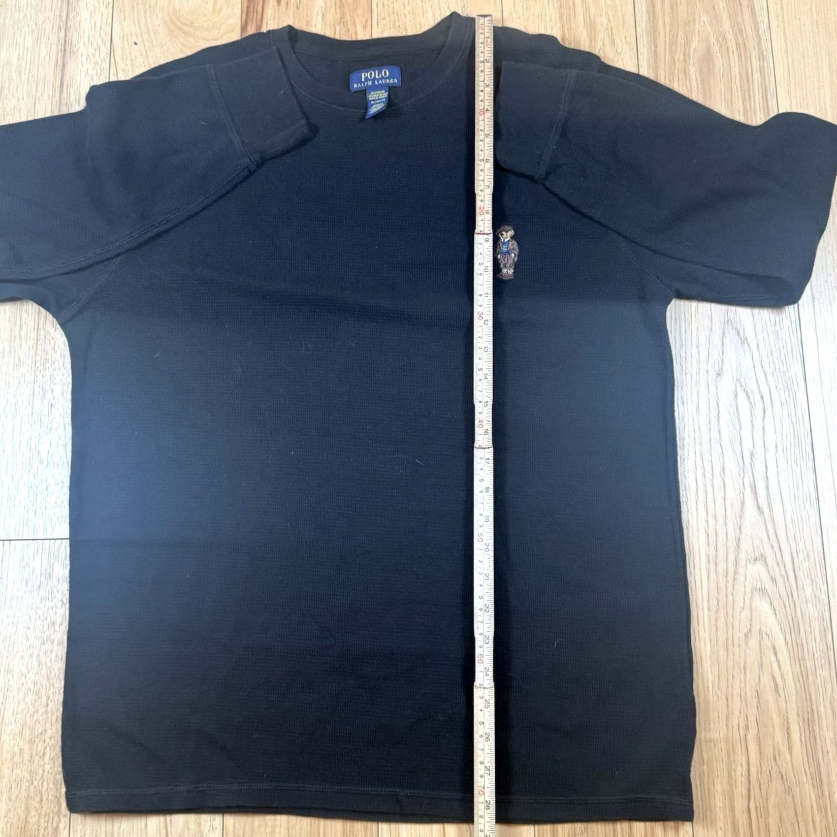 Ralph Lauren Polo Ralph Lauren Formal Bear Thermal Shirt Mens XL Black Size 46R - 7 Thumbnail