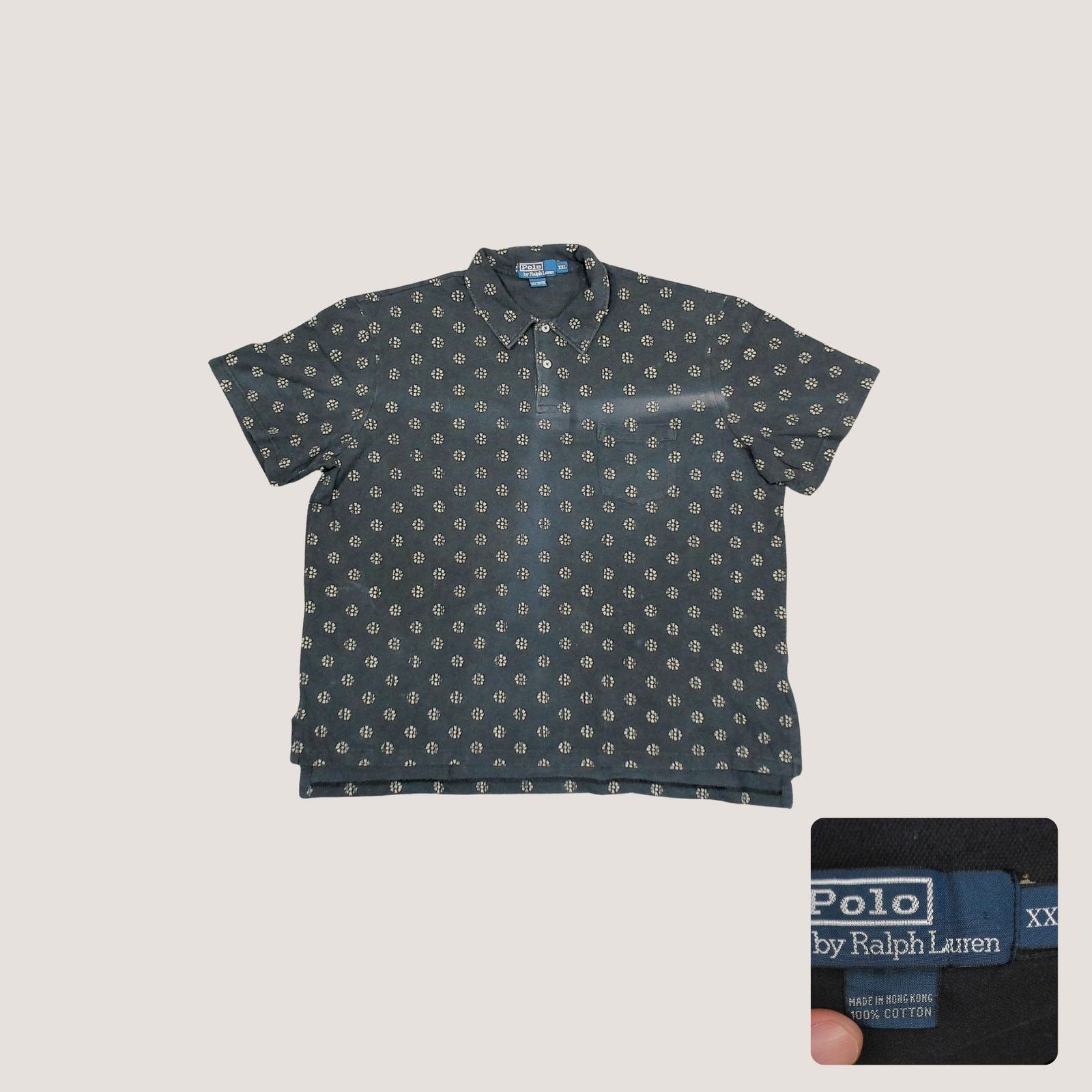 Ralph Lauren Ralph Lauren AOP Floral Shirt Boxy XXL Black Faded Grunge Size US XXL / EU 58 / 5 - 1 Thumbnail
