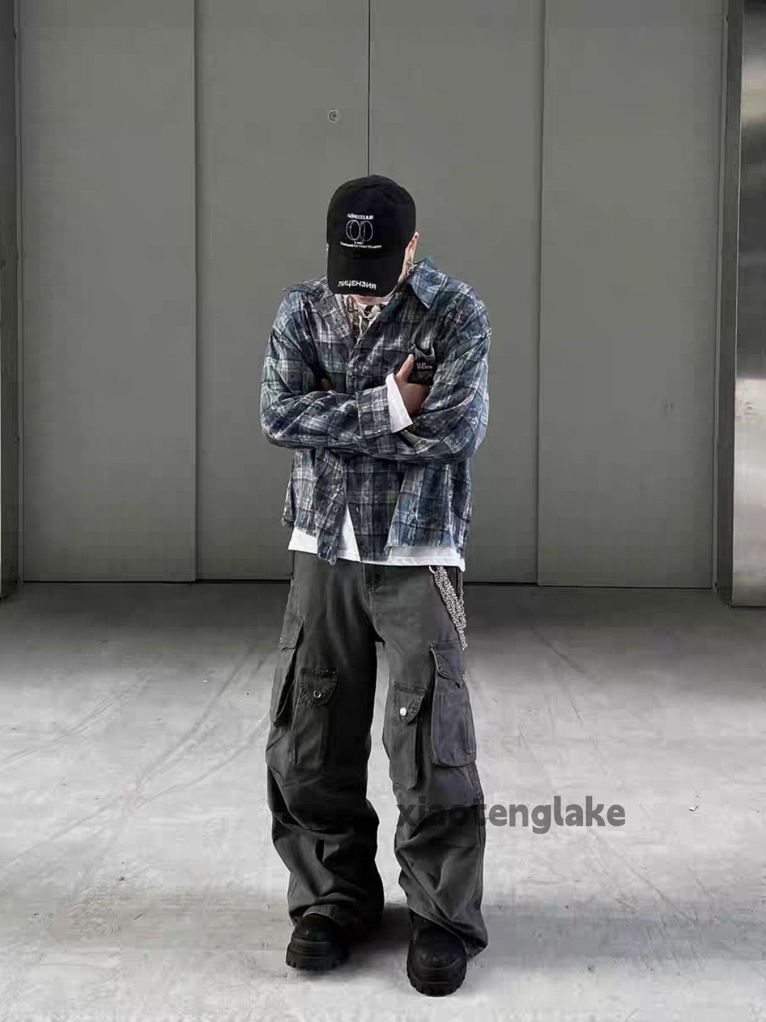 Designer × Vintage washed faded utility skate hiphop baggy cargo pants Size US 30 / EU 46 - 5 Thumbnail