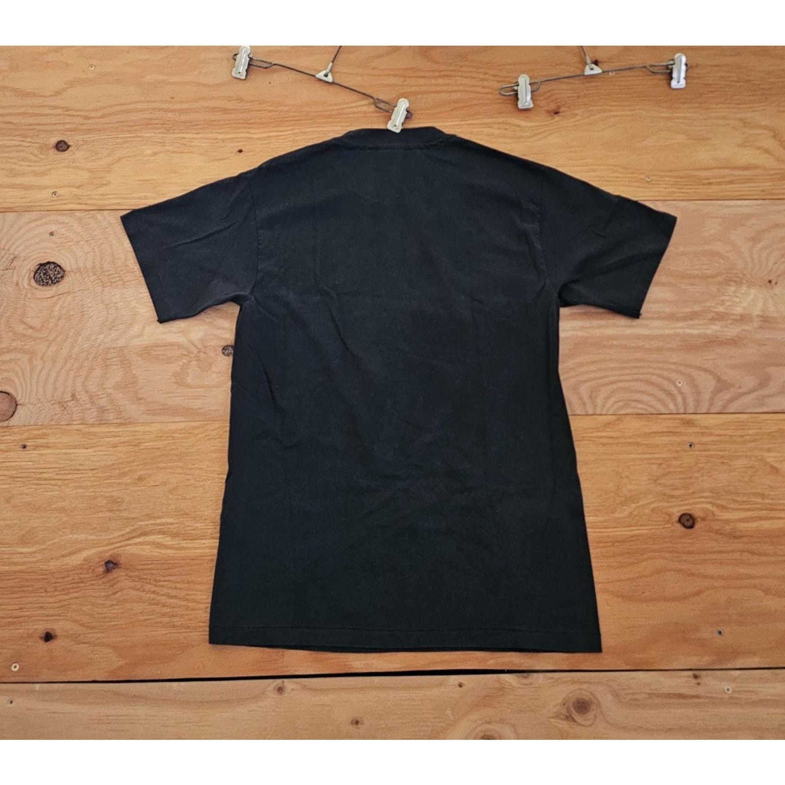 Hanes Levi's The Rivots T-shirt Black White Sz M 1990s Size US M / EU 48-50 / 2 - 2 Thumbnail