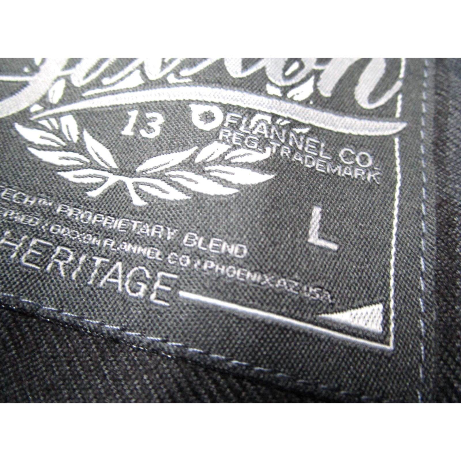 Vintage Dixxon Flannel Shirt Men Large Black Check Button Up Heritage 13 Flannel D-Tech Size US L / EU 52-54 / 3 - 3 Thumbnail