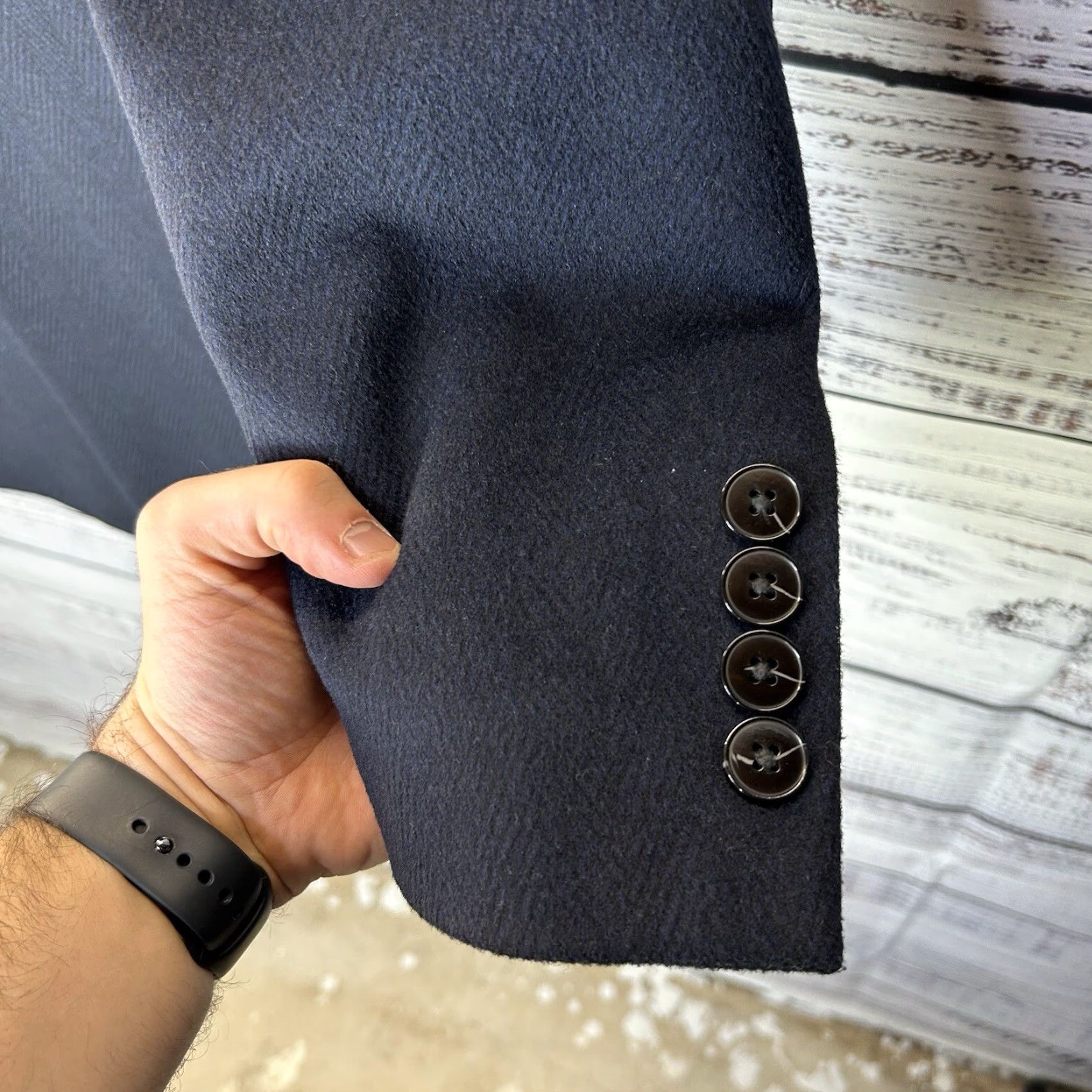 Tallia Tallia Navy Blue Wool Blend Herringbone Overcoat Long Coat Men L Tallia Navy Blue Wool Blend Herringbone Overcoat Long Coat Men L Size US L / EU 52-54 / 3 - 6 Thumbnail